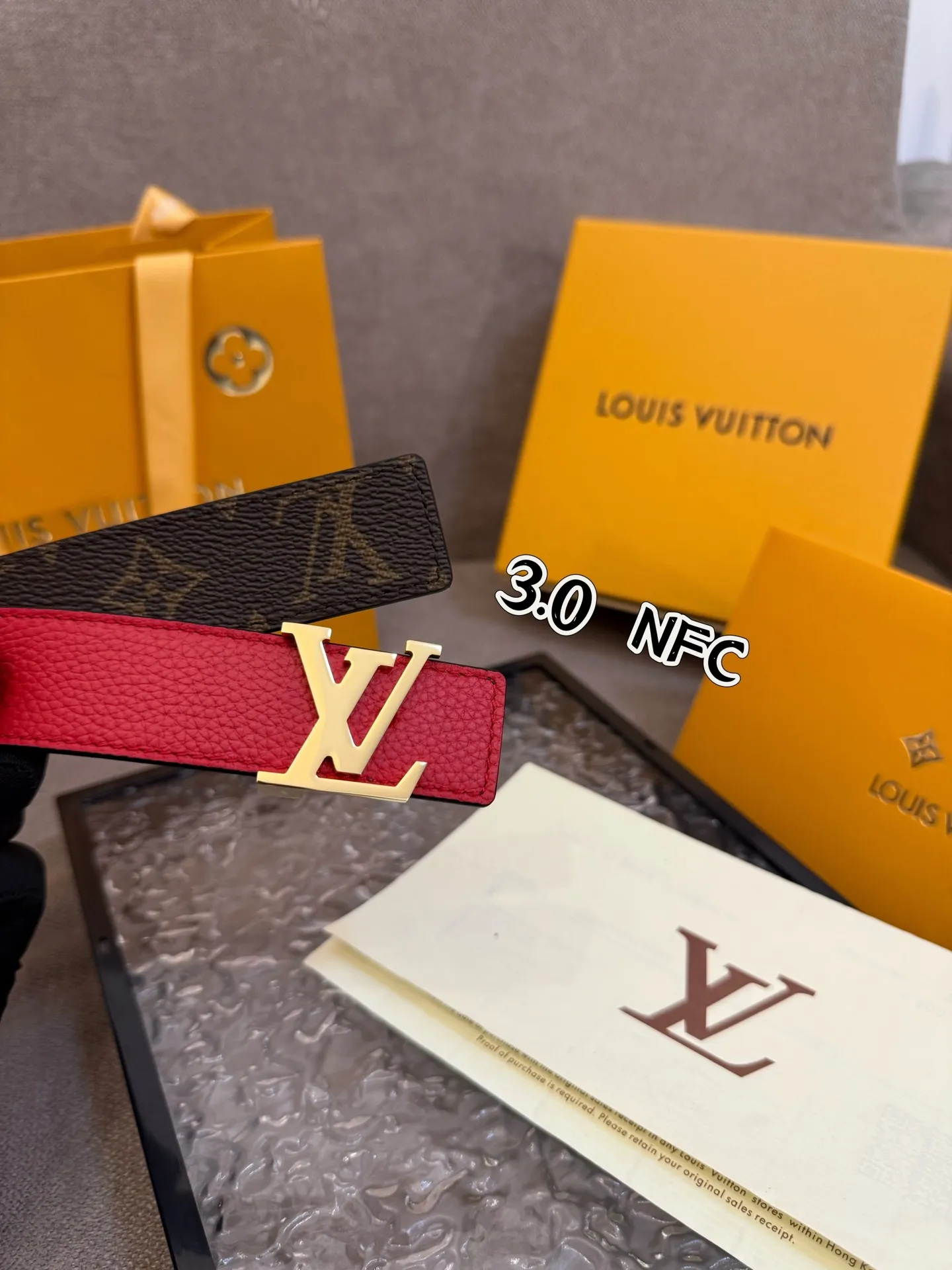 Louis Vuitton 3.0cm レッド ベルト - 画像 (4)