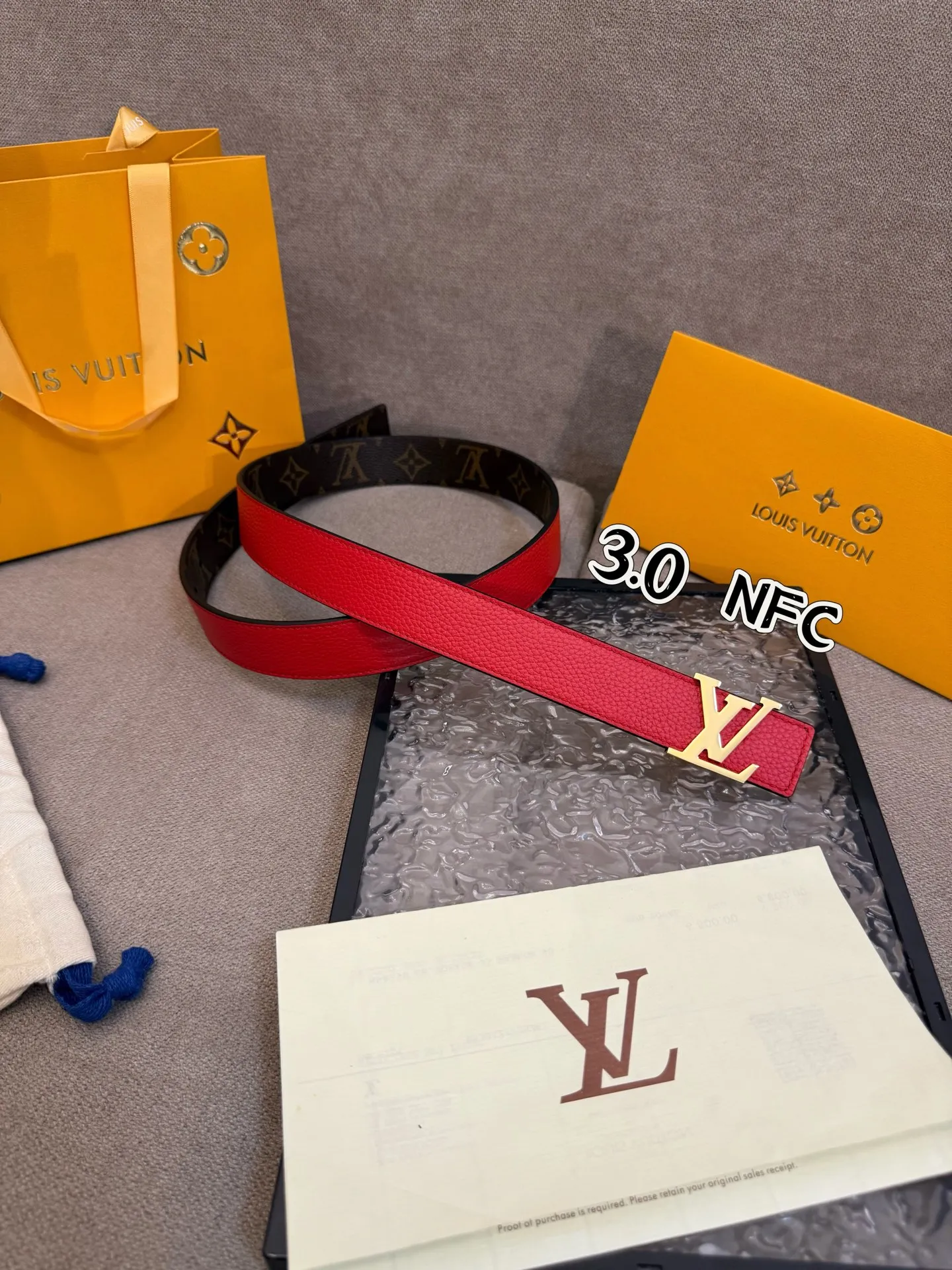 Louis Vuitton 3.0cm レッド ベルト - 画像 (6)