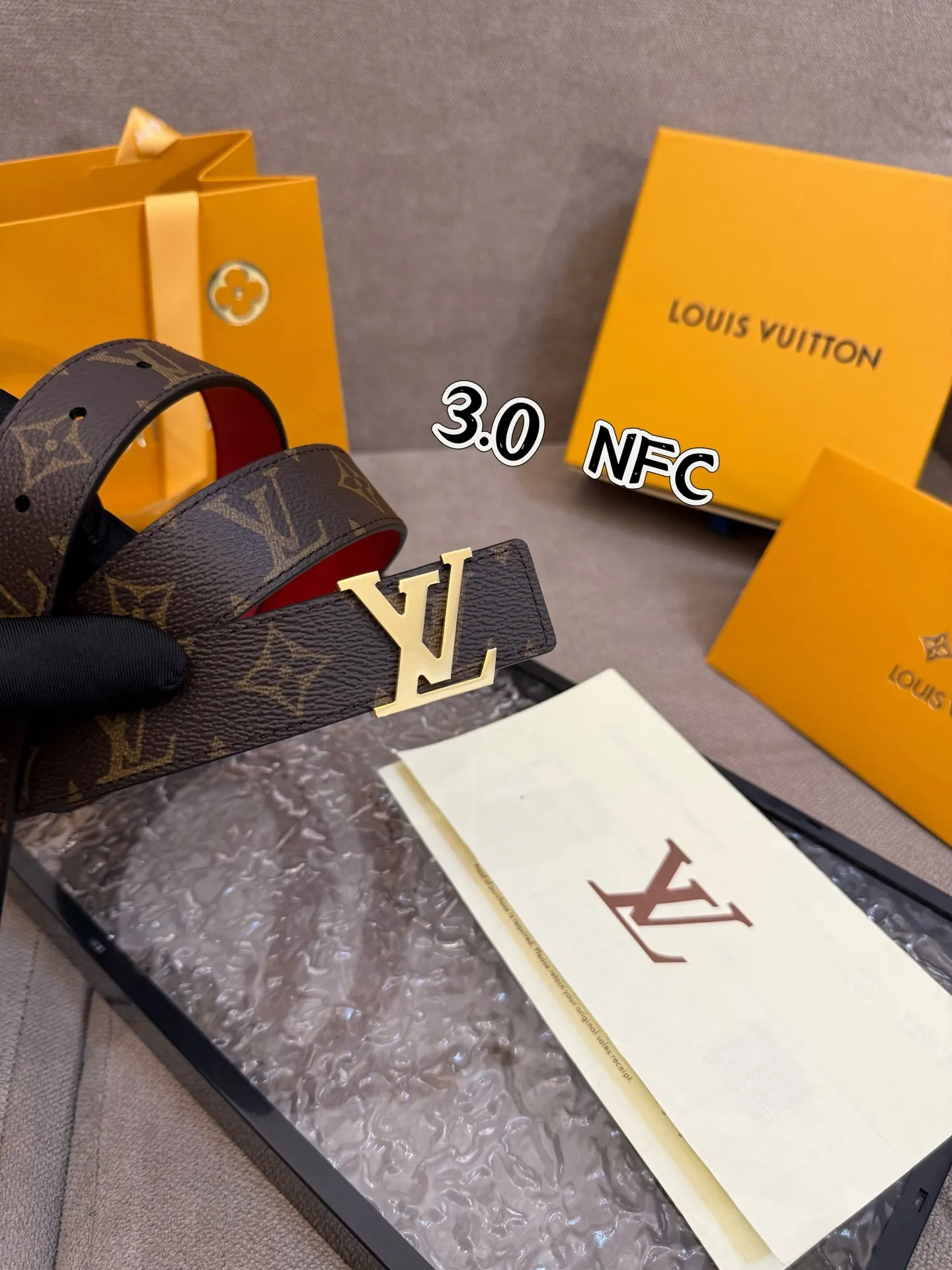 Louis Vuitton 3.0cm レッド ベルト - 画像 (7)