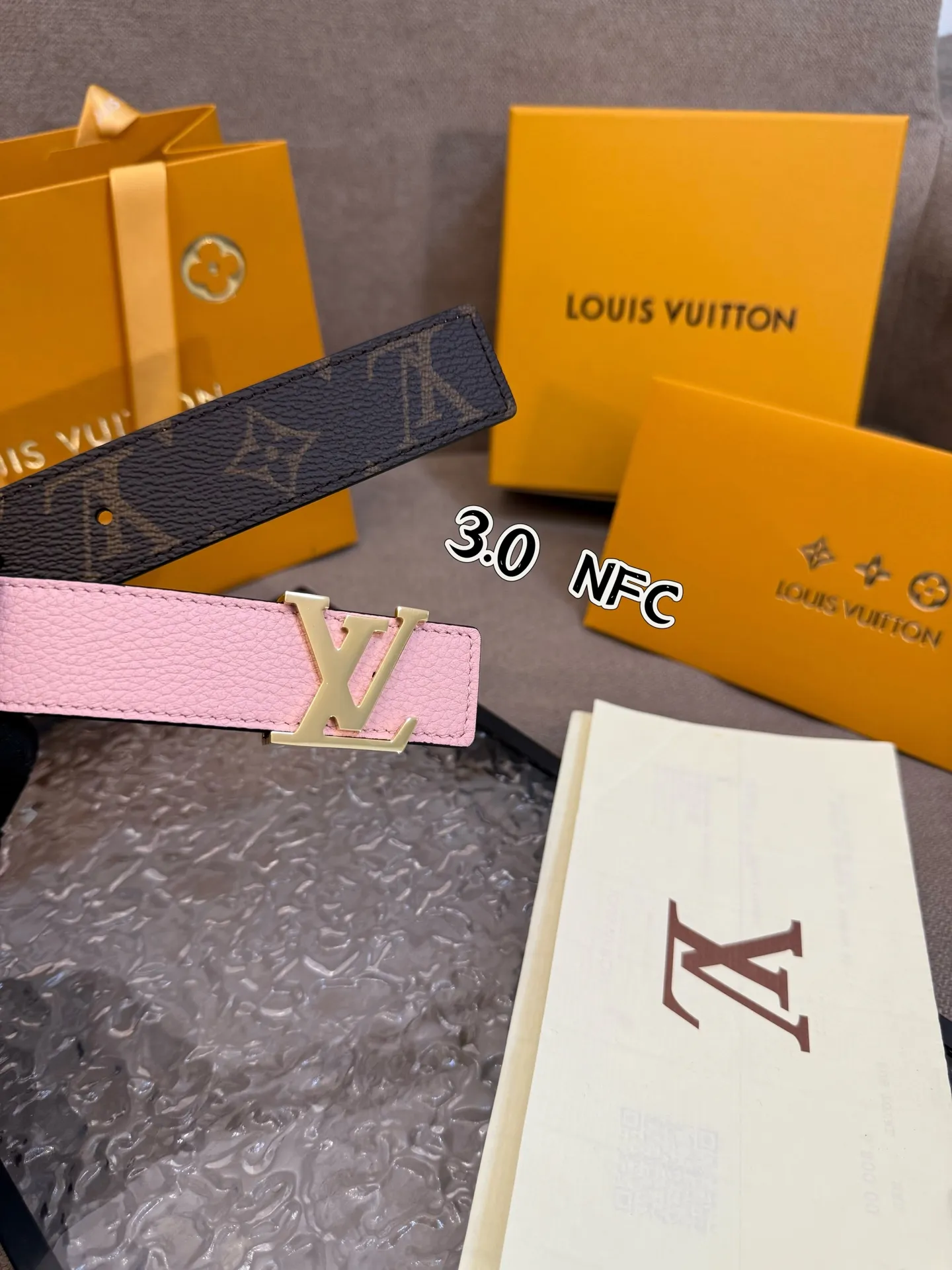 Louis Vuitton ピンク ダブルフェイスベルト - 画像 (4)