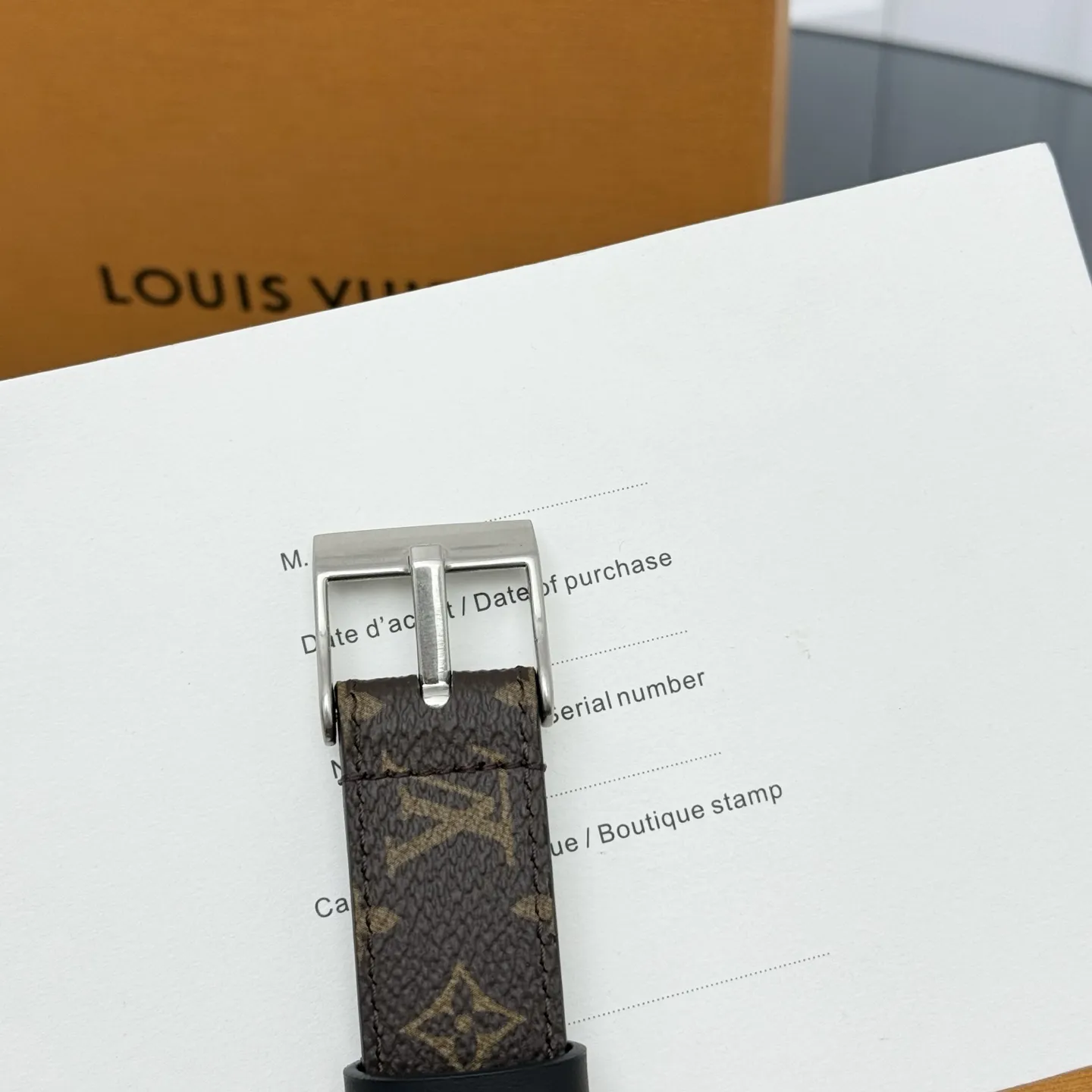 LOUIS VUITTON ダークブラウン Westernベルト - 画像 (10)