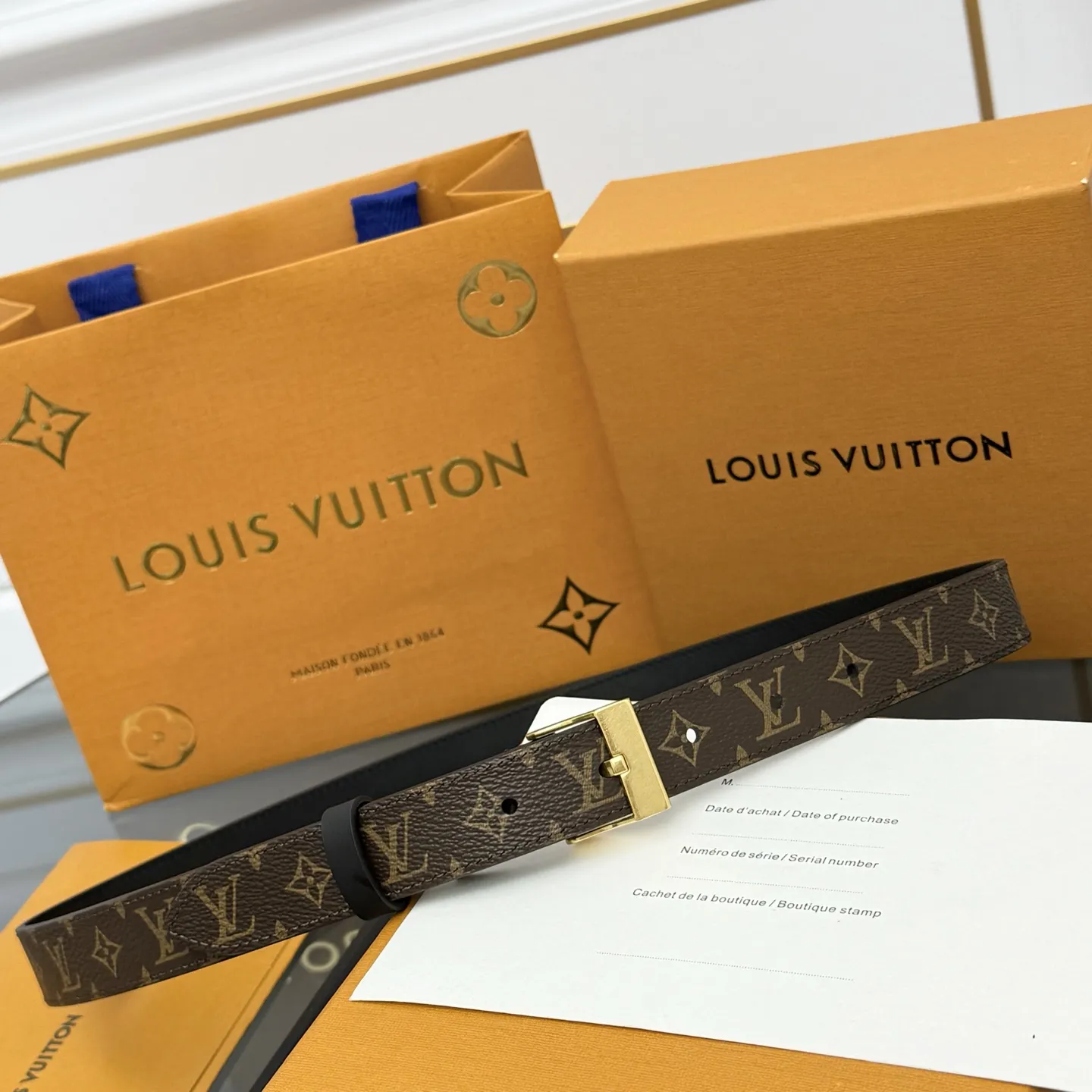 LOUIS VUITTON 黒色 LV Western ベルト