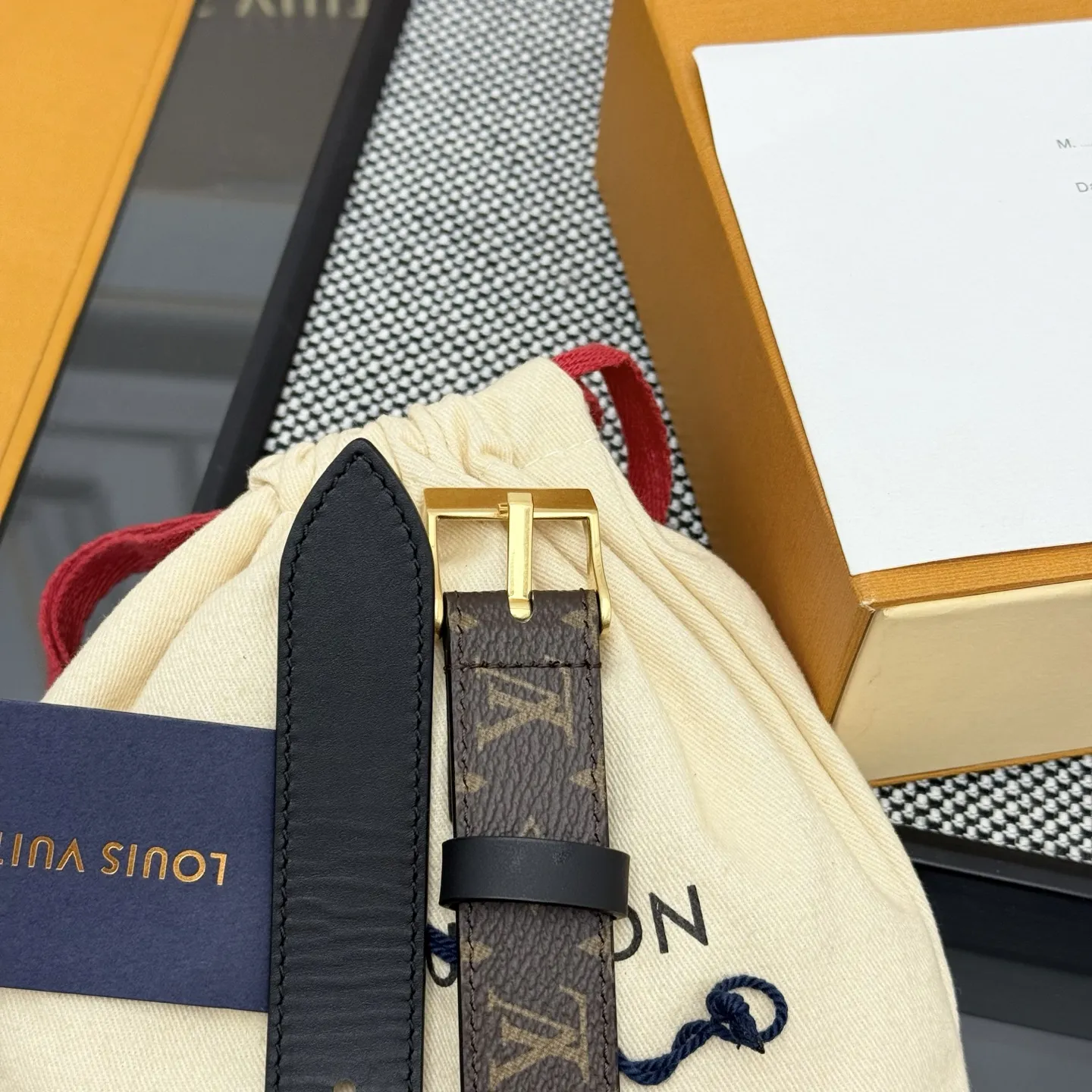 LOUIS VUITTON 黒色 LV Western ベルト - 画像 (3)