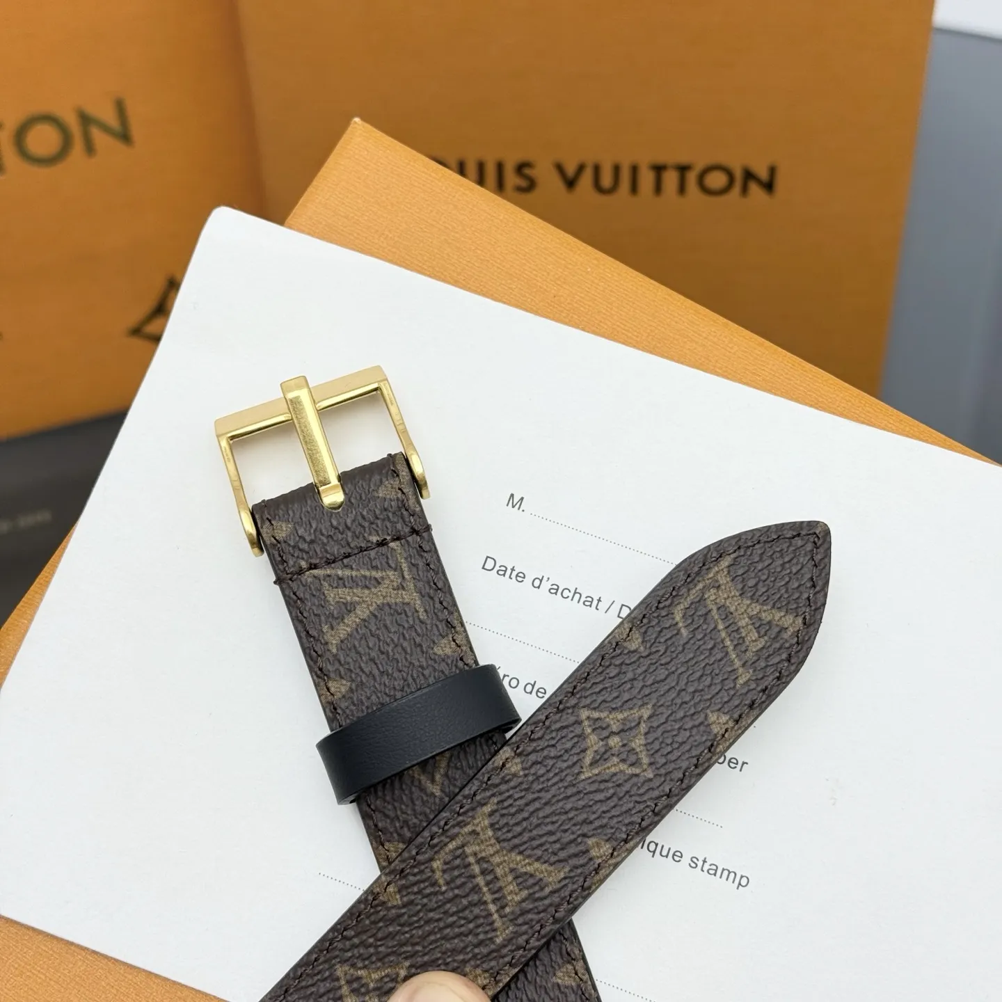 LOUIS VUITTON 黒色 LV Western ベルト - 画像 (4)