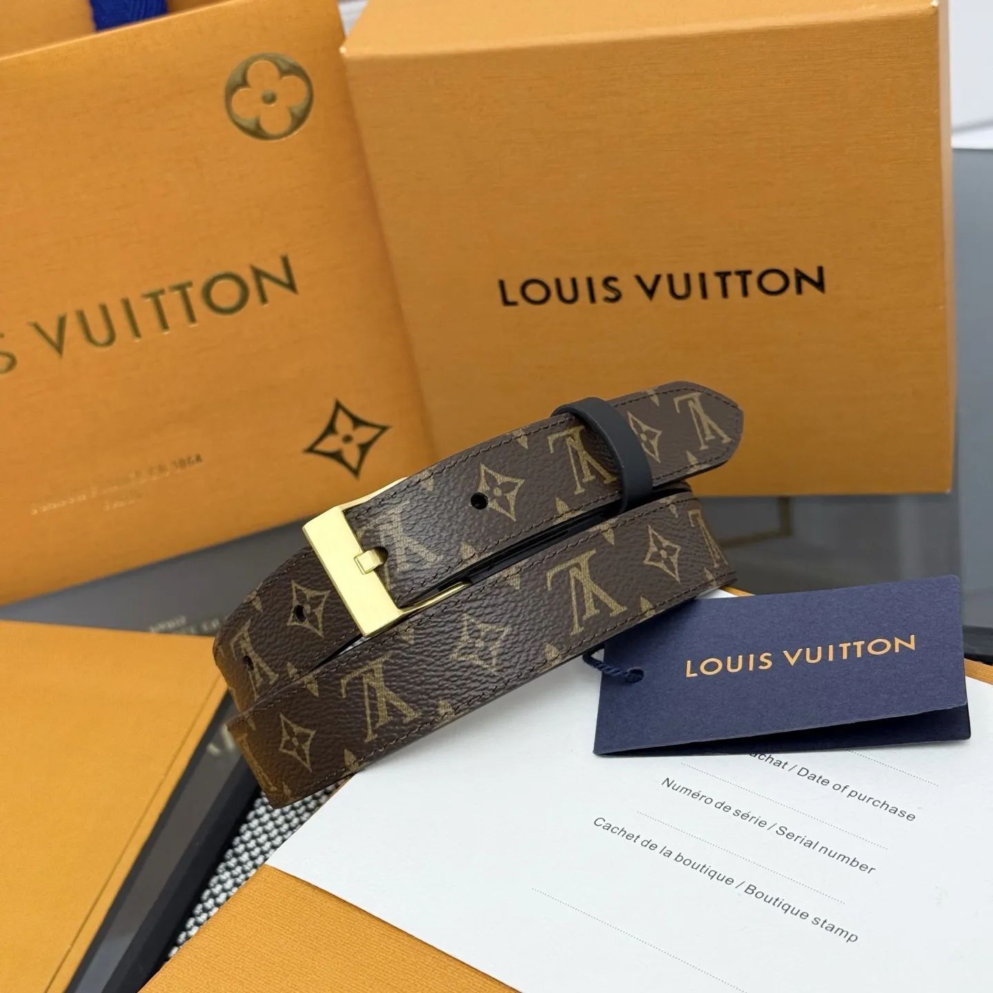 LOUIS VUITTON 黒色 LV Western ベルト - 画像 (5)