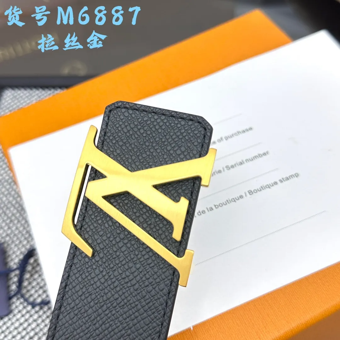 LOUIS VUITTON 新作黒LV Initialesベルト - 画像 (8)