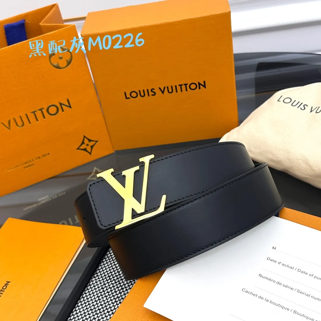 LOUIS VUITTON 新作黒レザーベルト