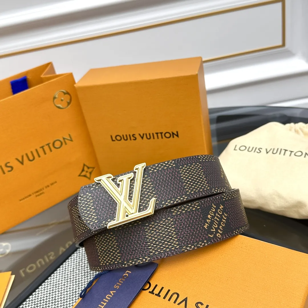 LOUIS VUITTON ダークブラウン ダブルフェイスベルト