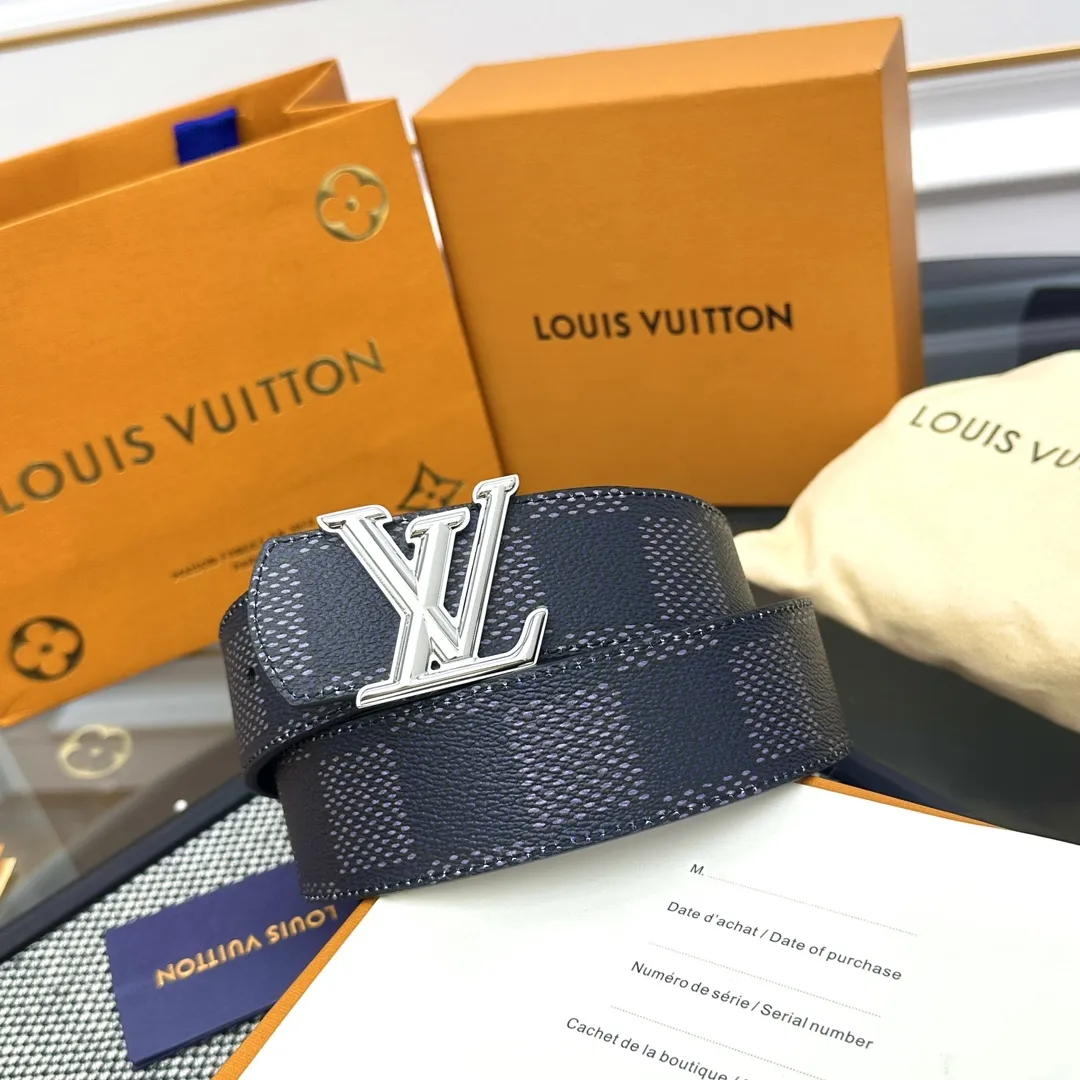 LOUIS VUITTON 新作 ダークブルー ダブルフェイスベルト