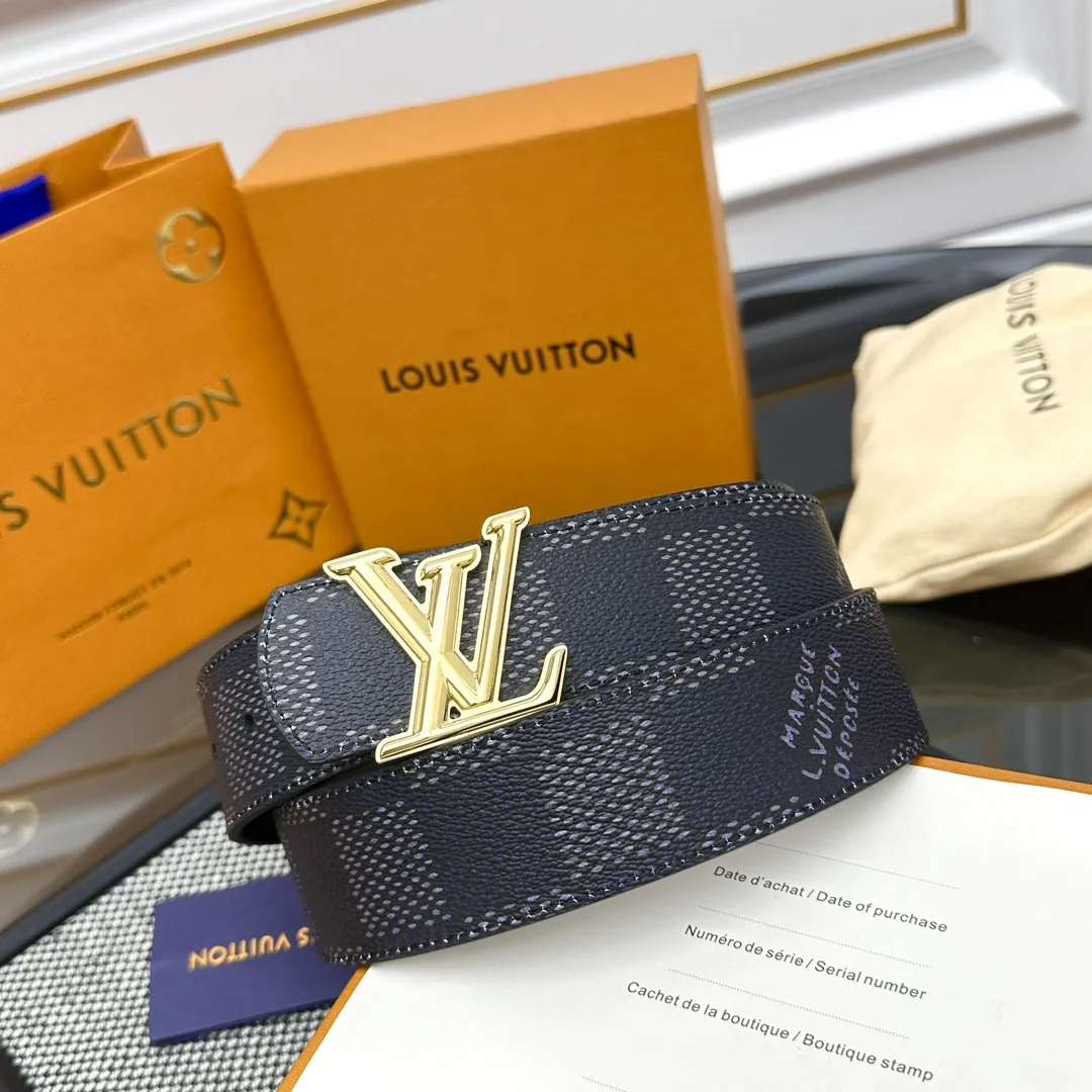 Louis Vuitton 新作 ダークブルー ダブルフェイスベルト