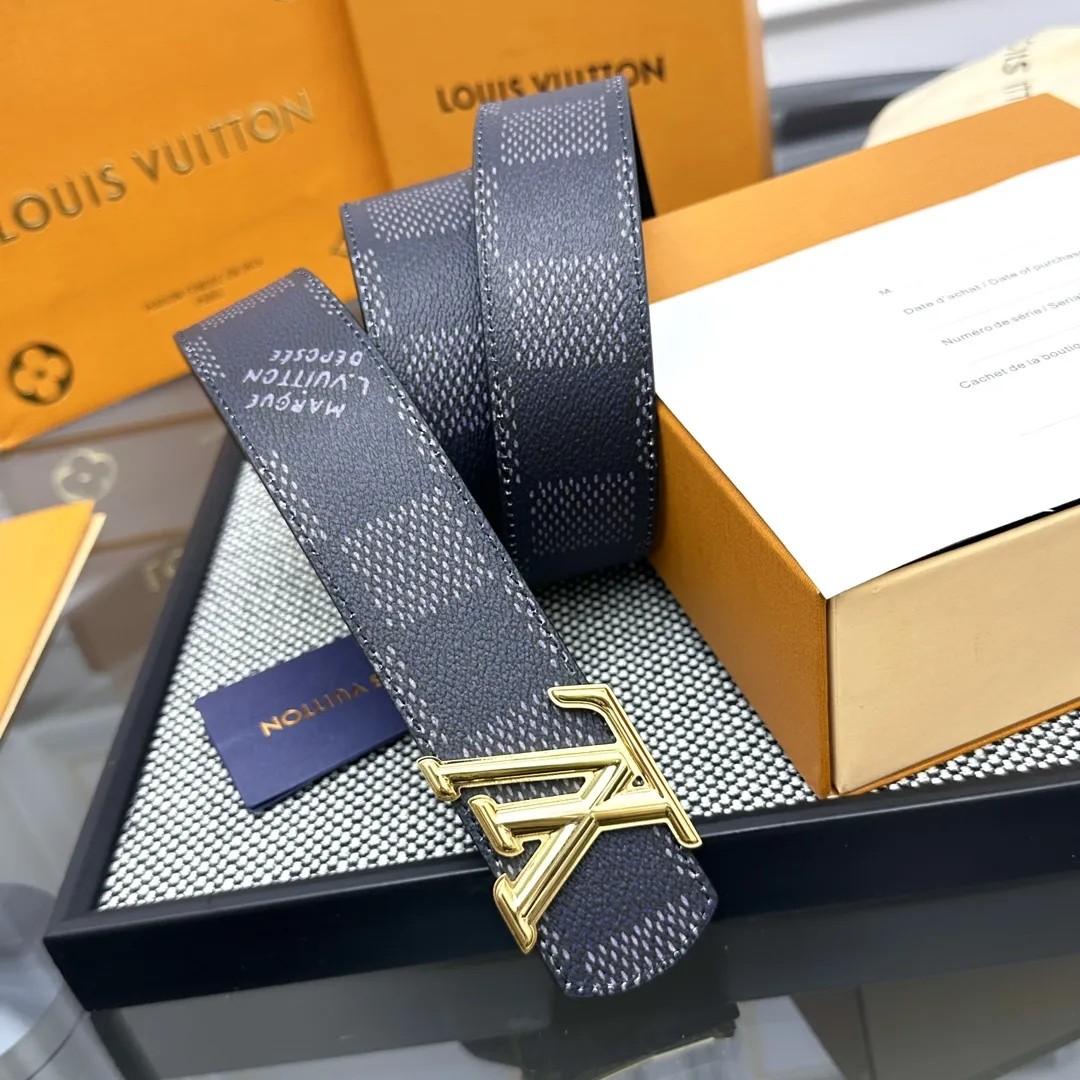 Louis Vuitton 新作 ダークブルー ダブルフェイスベルト - 画像 (3)