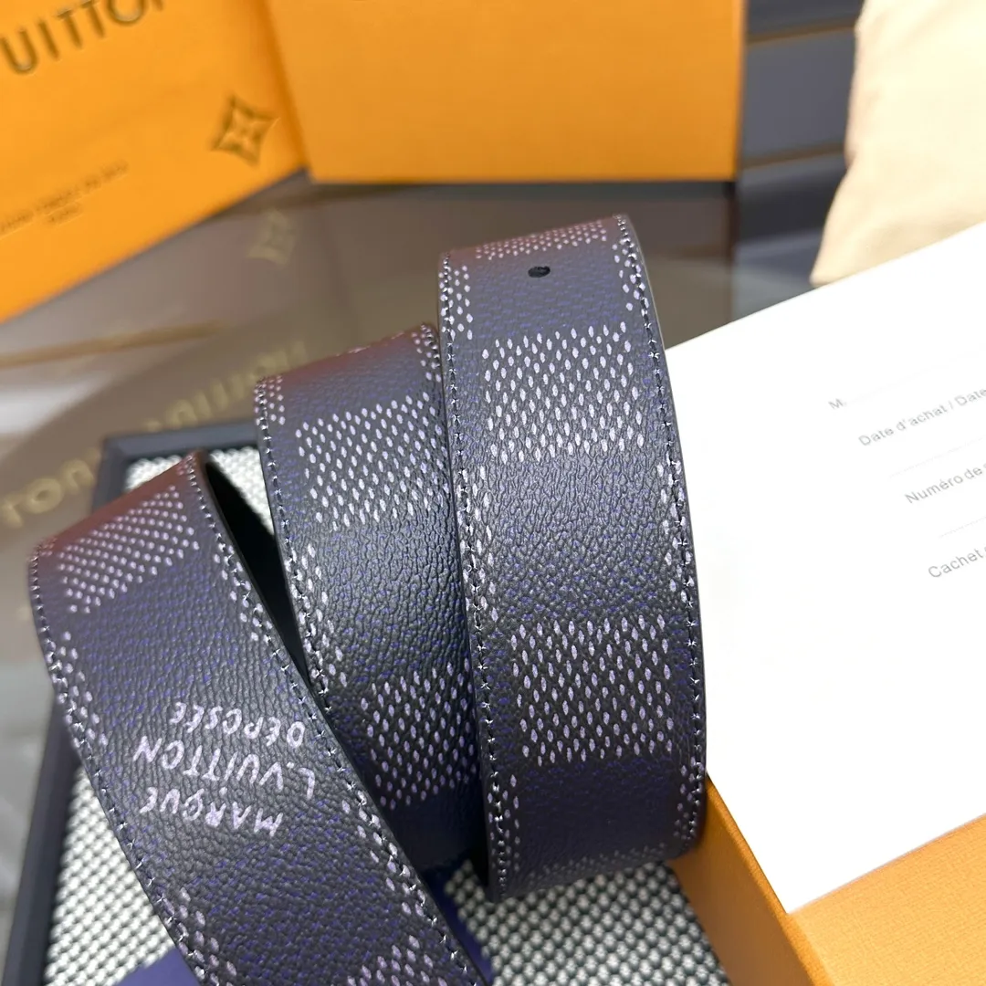 Louis Vuitton 新作 ダークブルー ダブルフェイスベルト - 画像 (4)