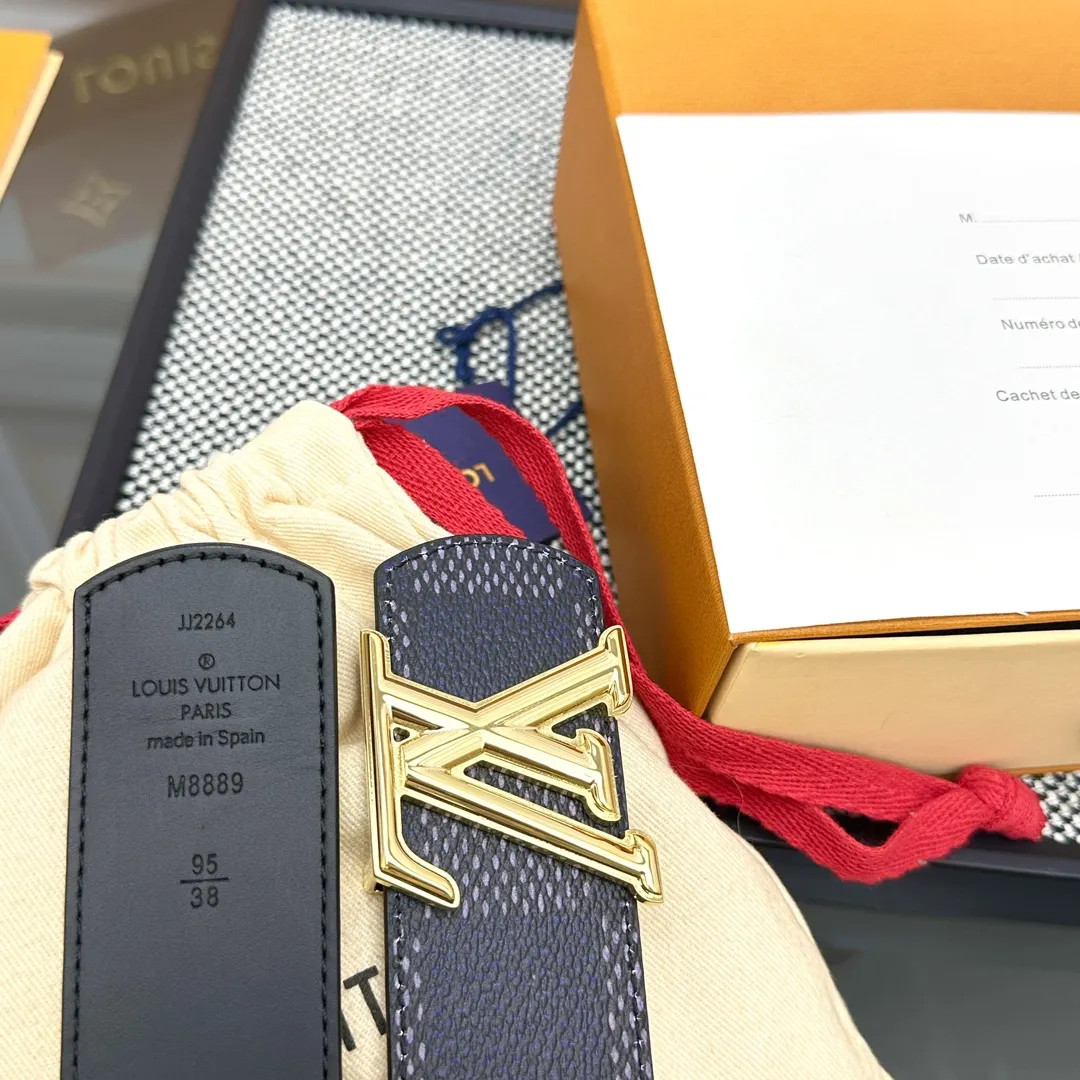 Louis Vuitton 新作 ダークブルー ダブルフェイスベルト - 画像 (6)