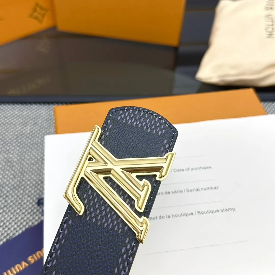 Louis Vuitton 新作 ダークブルー ダブルフェイスベルト - 画像 (8)