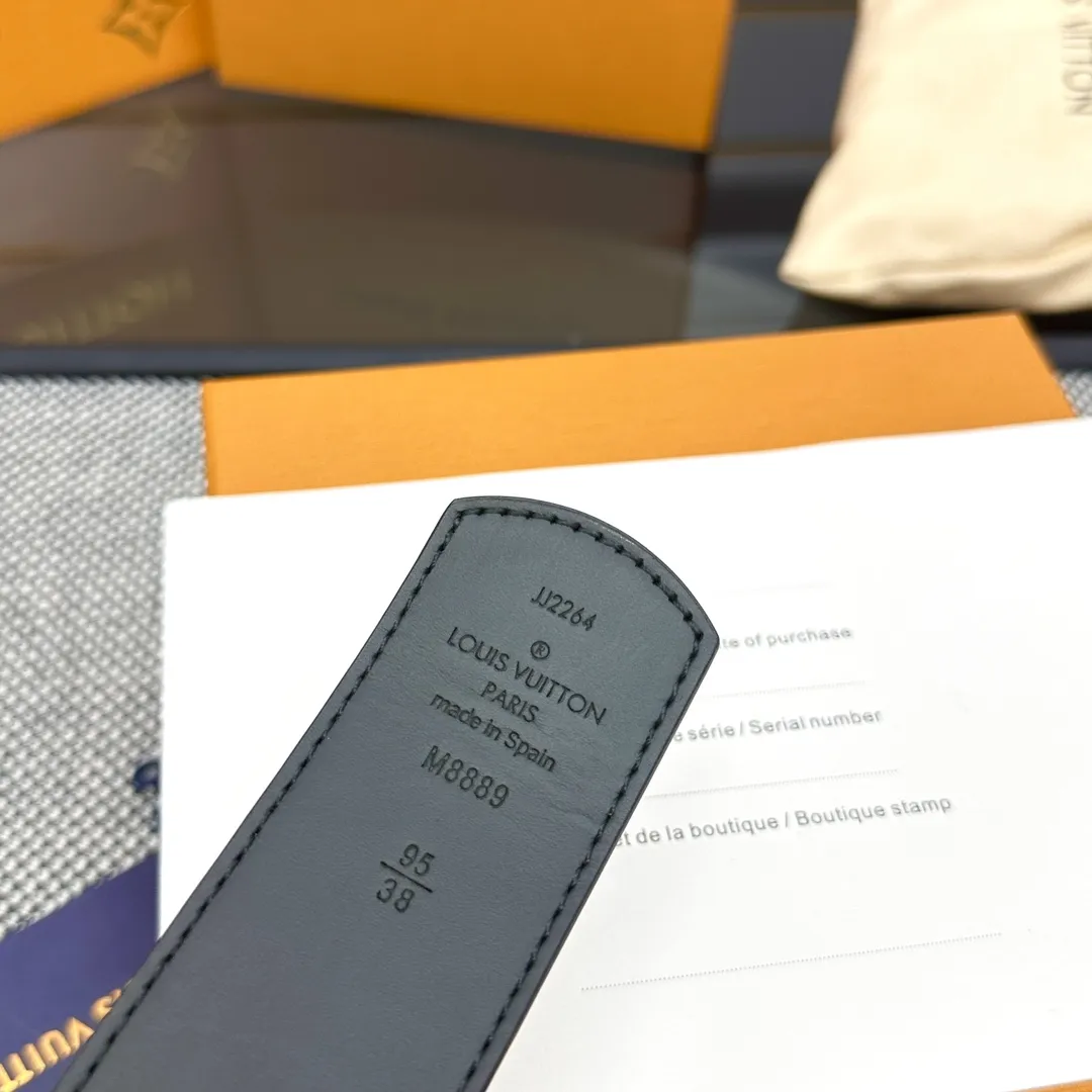 Louis Vuitton 新作 ダークブルー ダブルフェイスベルト - 画像 (10)