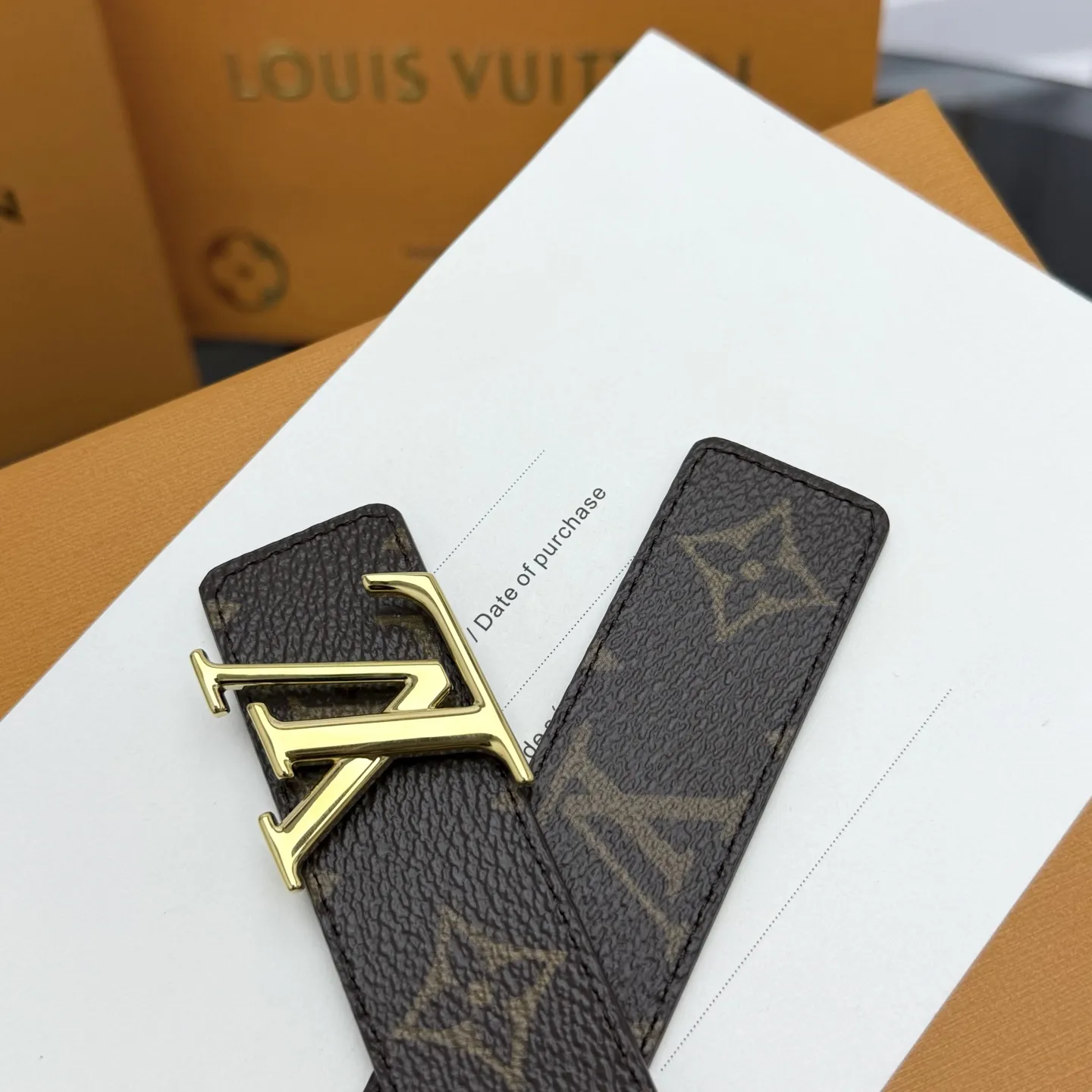 LOUIS VUITTON 新作ブラウンダブルベルト - 画像 (7)