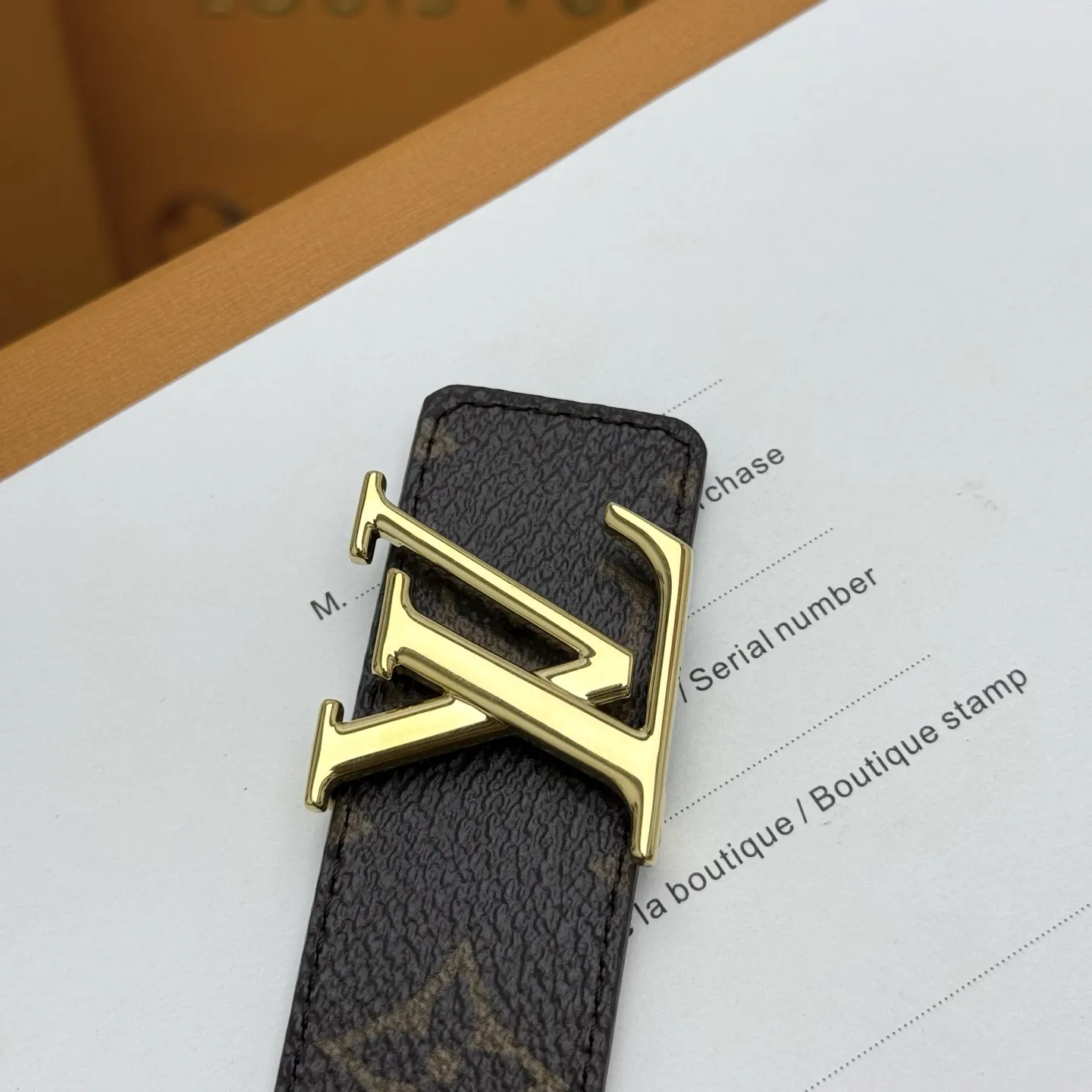 LOUIS VUITTON 新作ブラウンダブルベルト - 画像 (8)