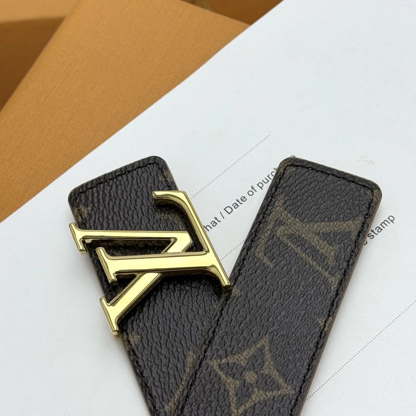 LOUIS VUITTON 新作ブラウンダブルベルト - 画像 (6)