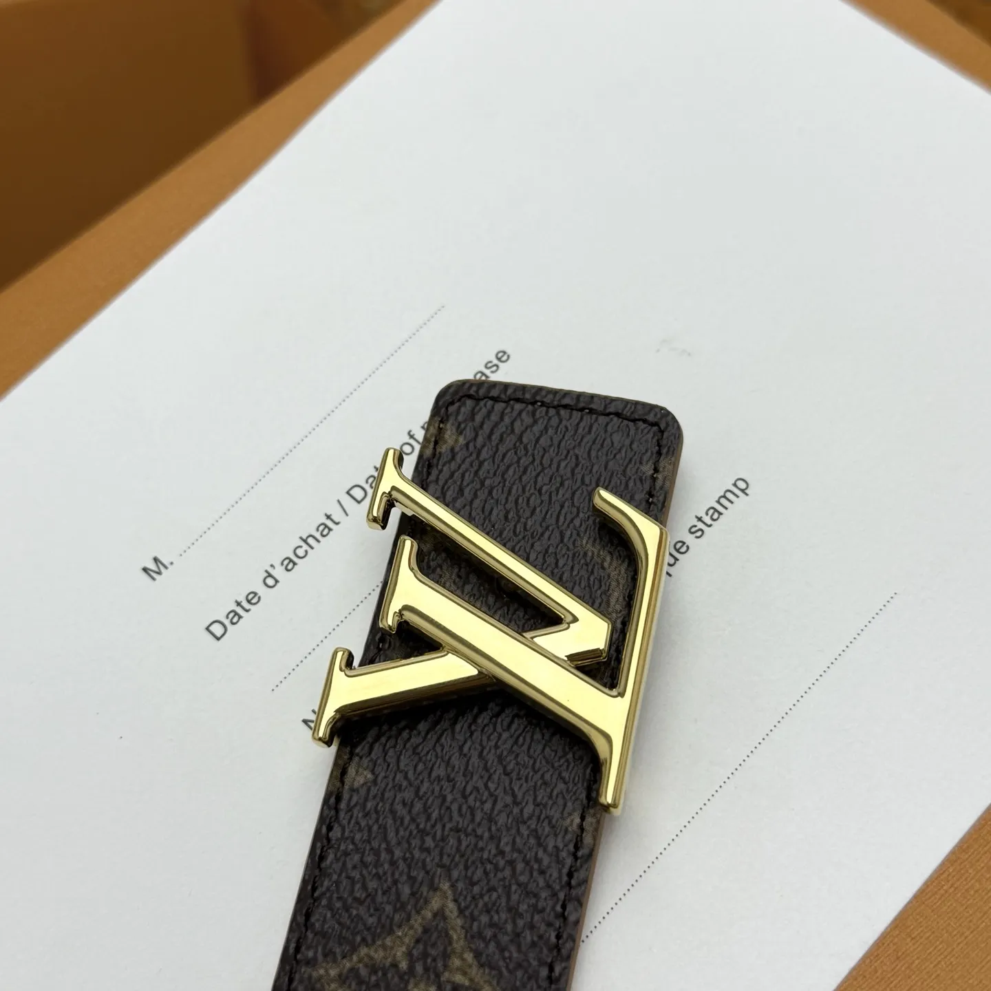 LOUIS VUITTON 新作ブラウンダブルベルト - 画像 (7)