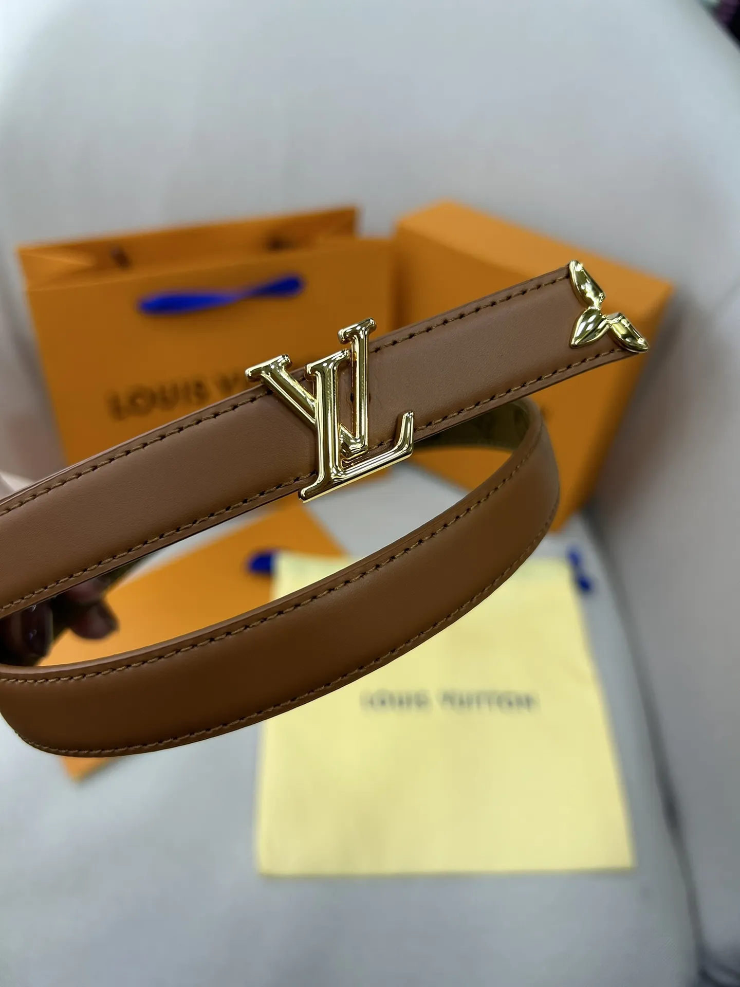 Louis Vuitton ダブルフェイスベルト ブラウン モノグラム - 画像 (4)