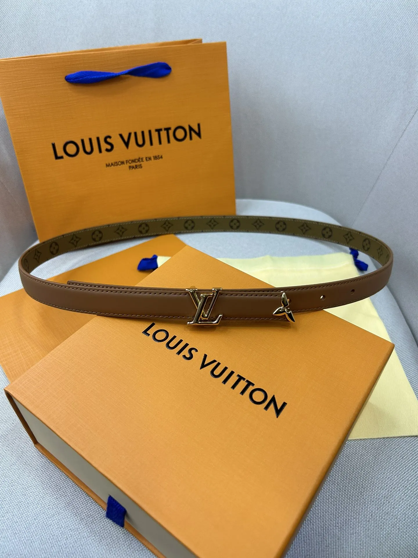 Louis Vuitton ダブルフェイスベルト ブラウン モノグラム - 画像 (6)