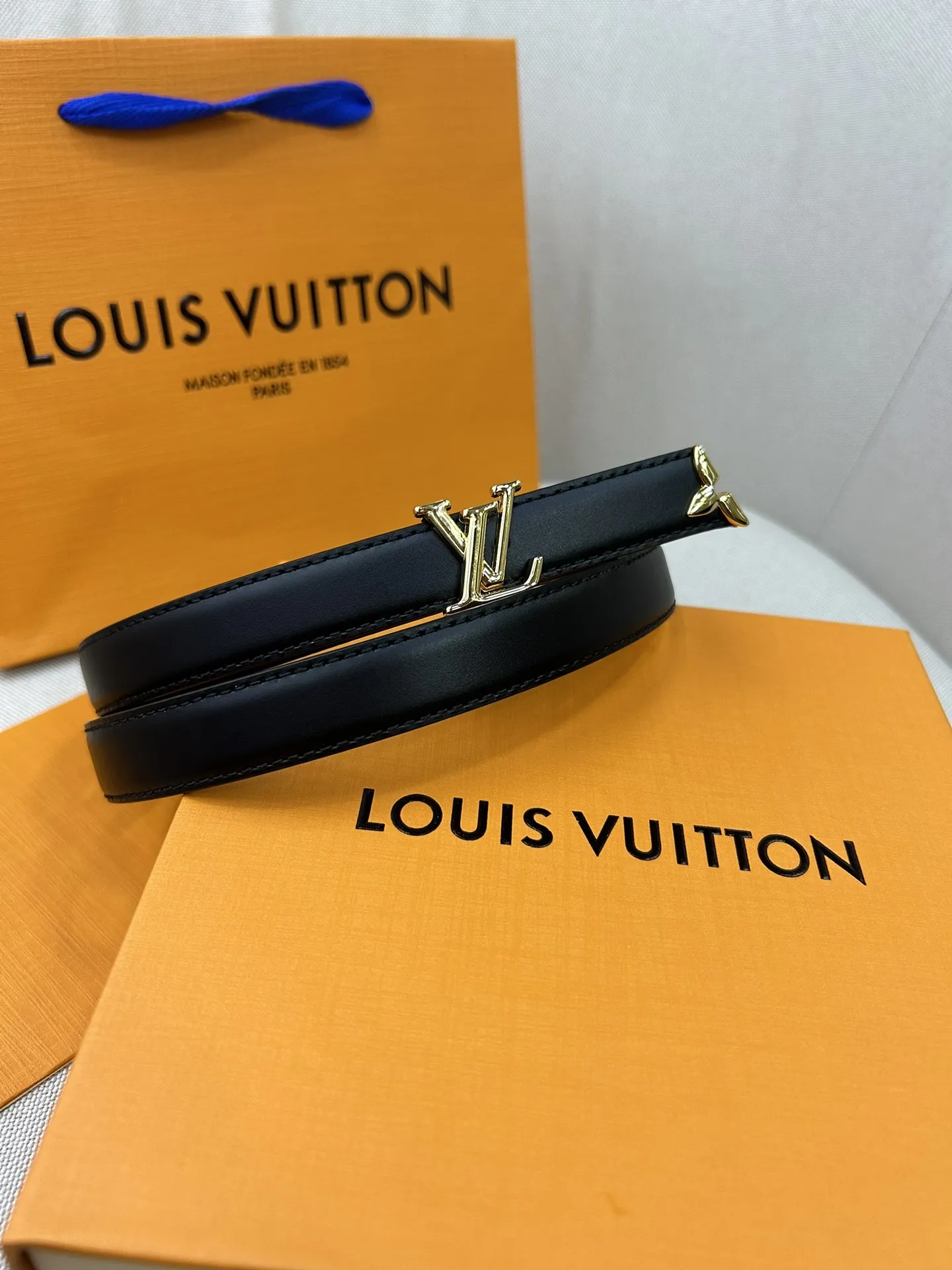Louis Vuitton ダブルフェイスベルト ブラック&ブラウン - 画像 (5)