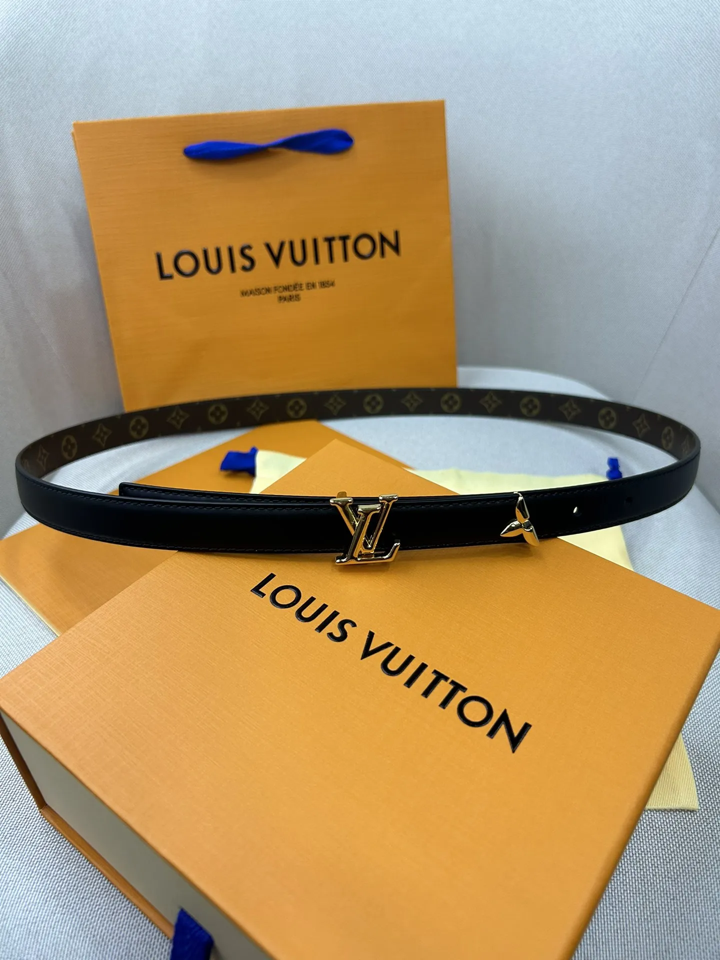 Louis Vuitton ダブルフェイスベルト ブラック&ブラウン - 画像 (6)