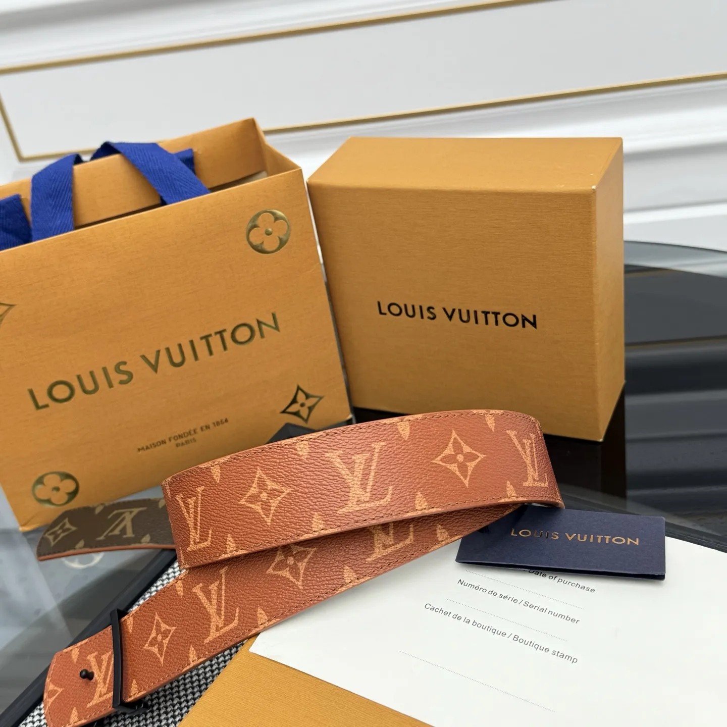LOUIS VUITTON 新作ブラウンダブルベルト - 画像 (4)