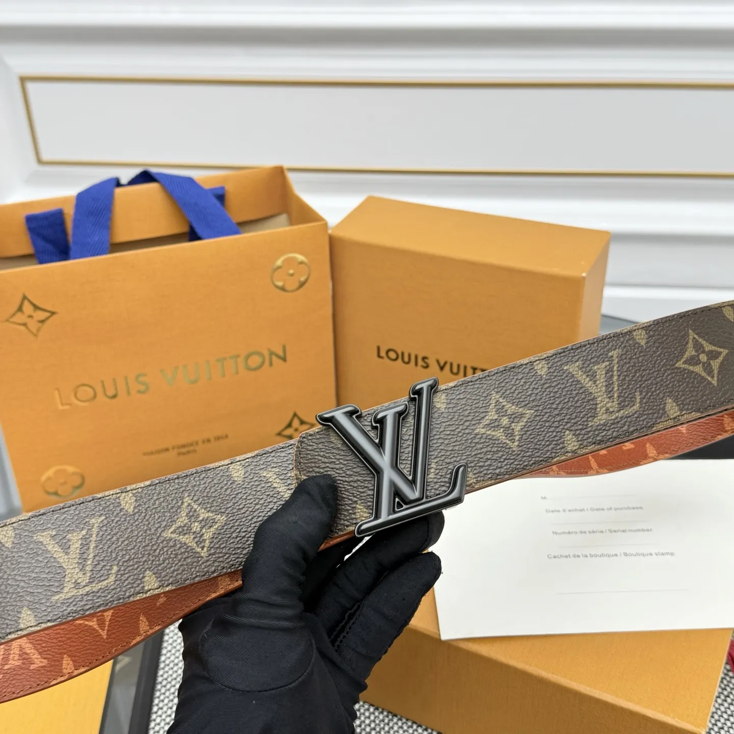 LOUIS VUITTON 新作ブラウンダブルベルト - 画像 (5)