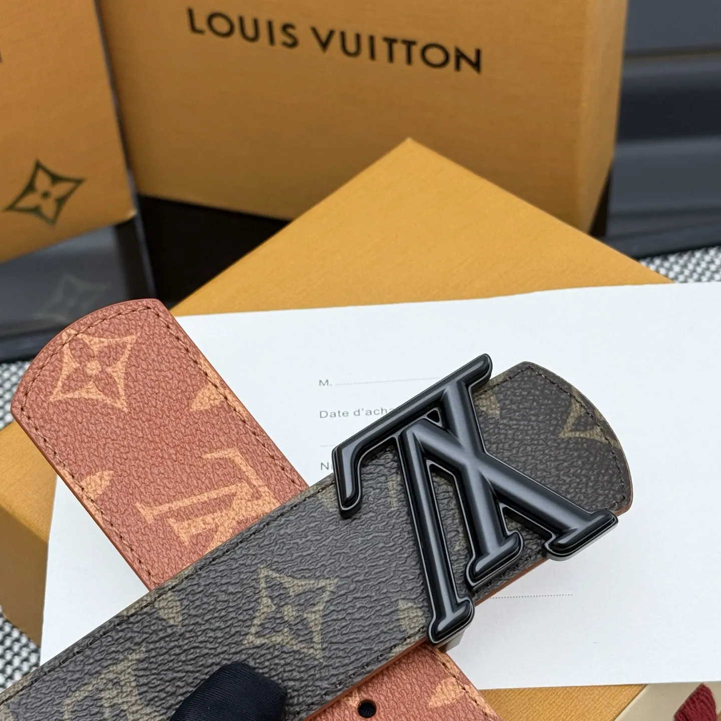 LOUIS VUITTON 新作ブラウンダブルベルト - 画像 (8)