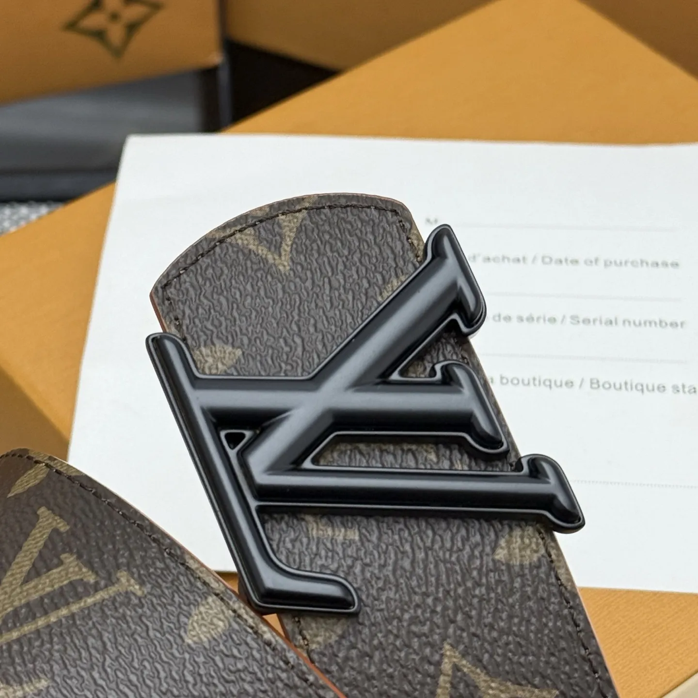 LOUIS VUITTON 新作ブラウンダブルベルト - 画像 (9)