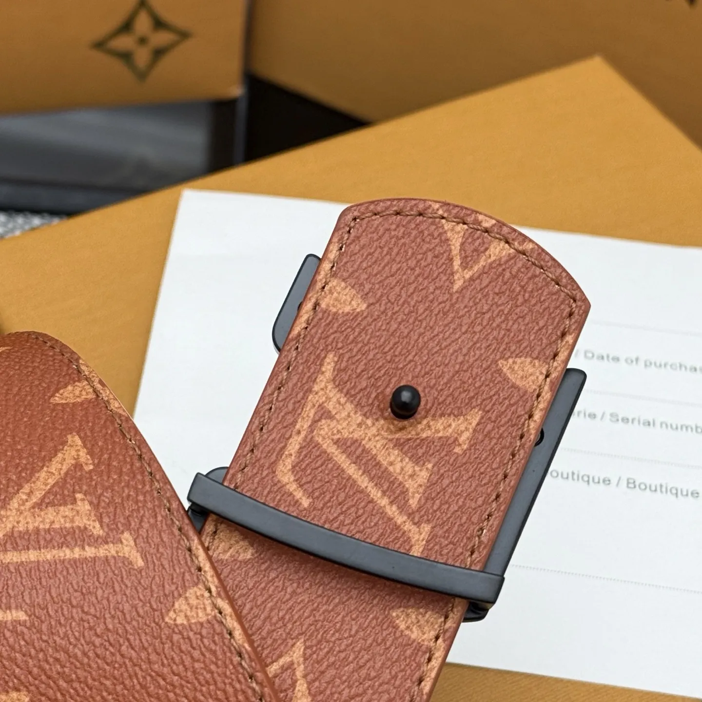 LOUIS VUITTON 新作ブラウンダブルベルト - 画像 (10)