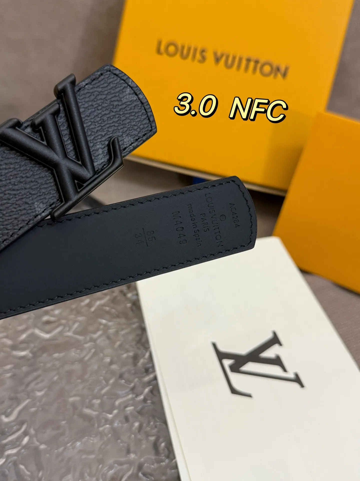 LOUIS VUITTON 黒 Monogram 3.0cm ベルト - 画像 (5)