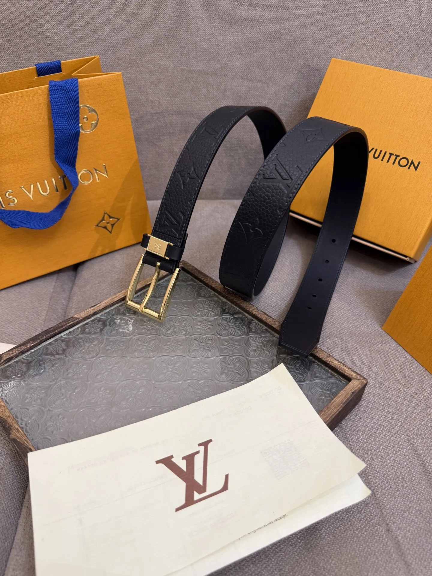 LOUIS VUITTON新作黒リザード型ベルト - 画像 (4)