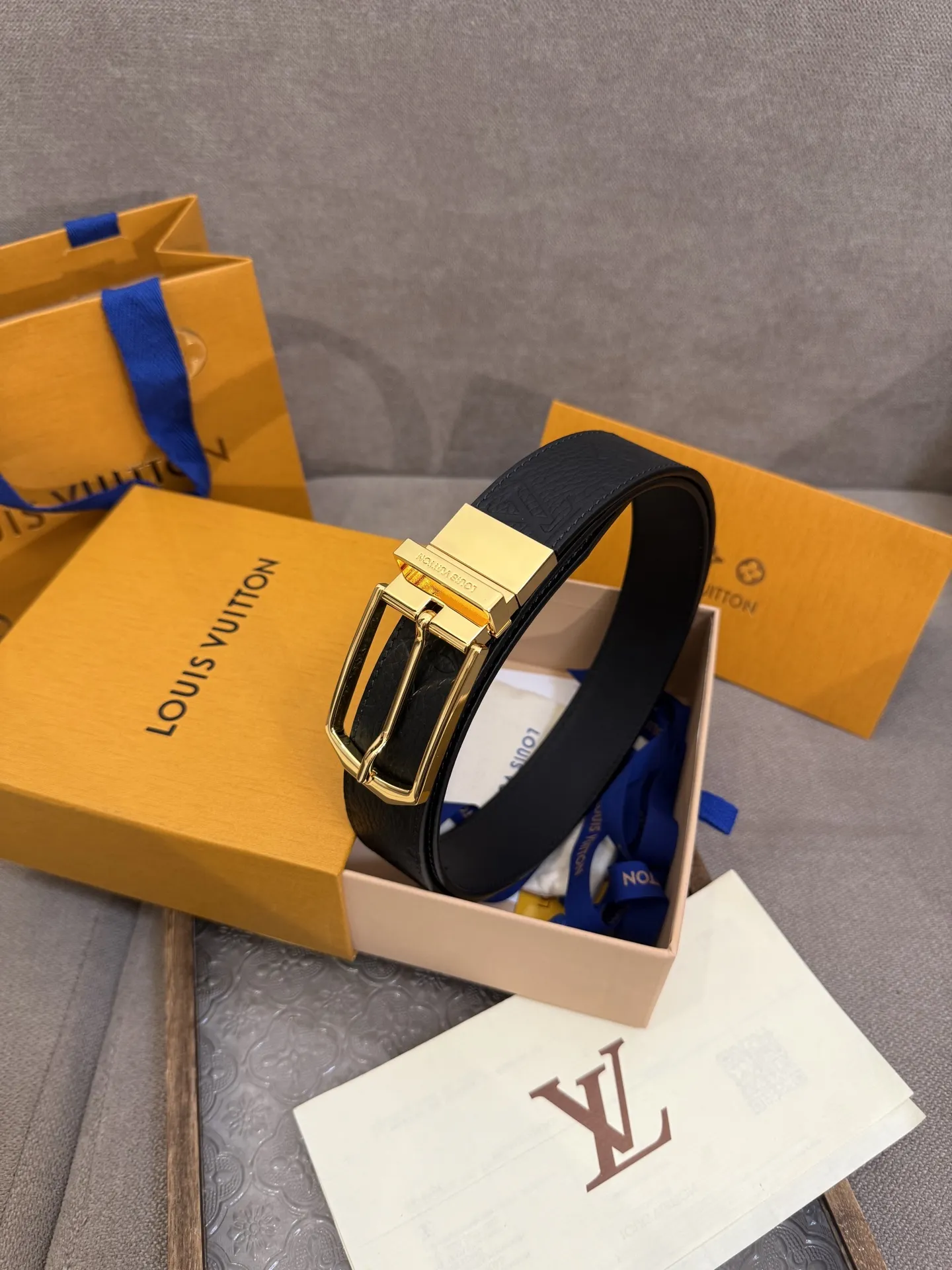LOUIS VUITTON 新作黒Slenderベルト - 画像 (7)