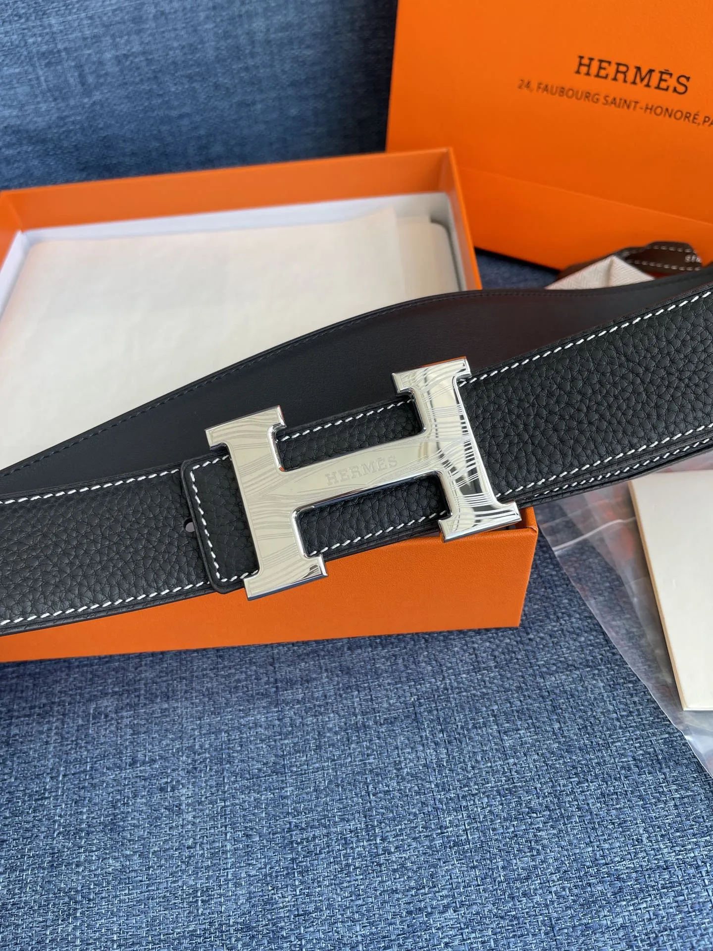 エルメス新作黒レザーベルトバックル - 画像 (6)
