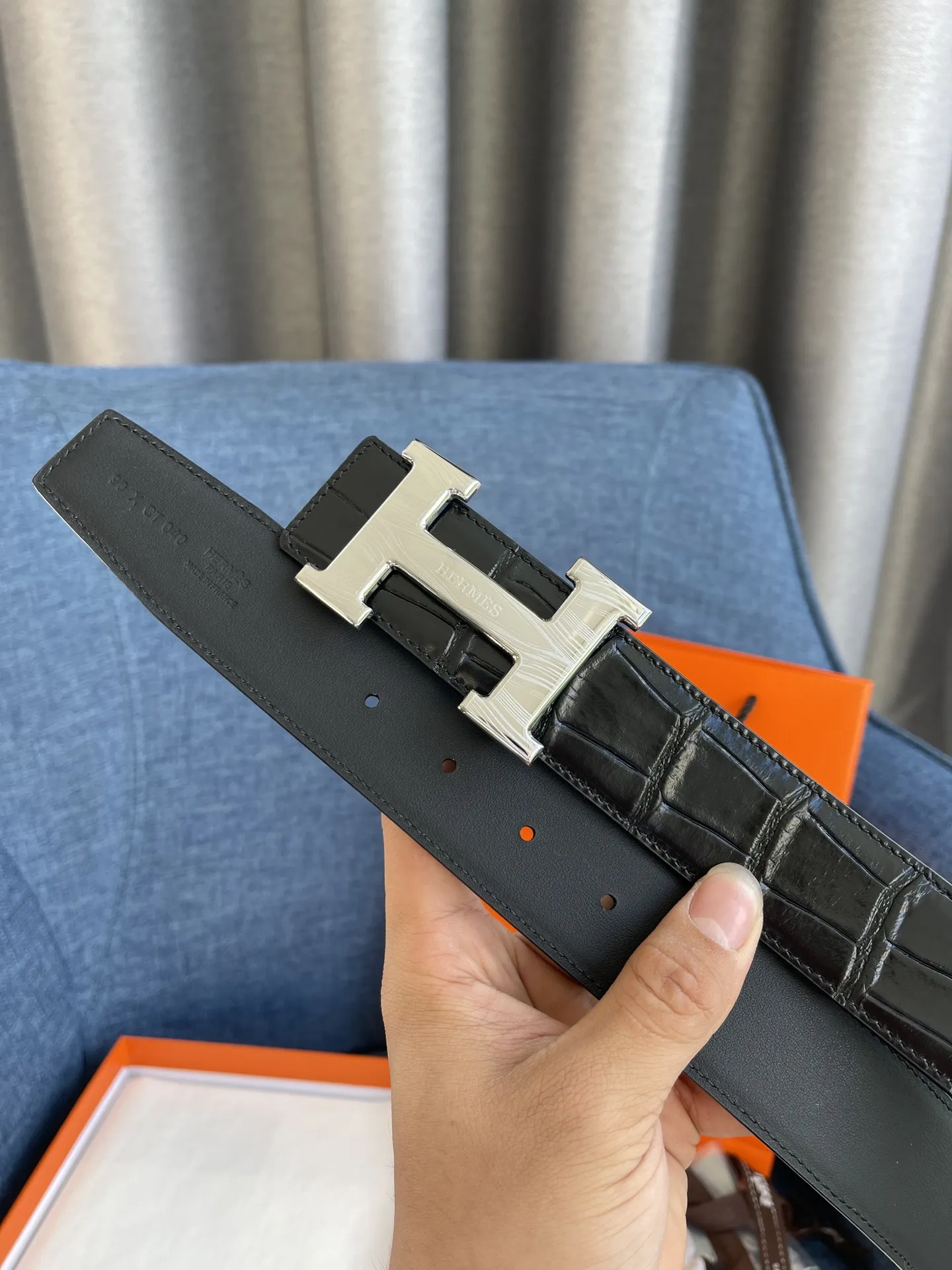 エルメス新作黒クロコダイルベルト - 画像 (4)