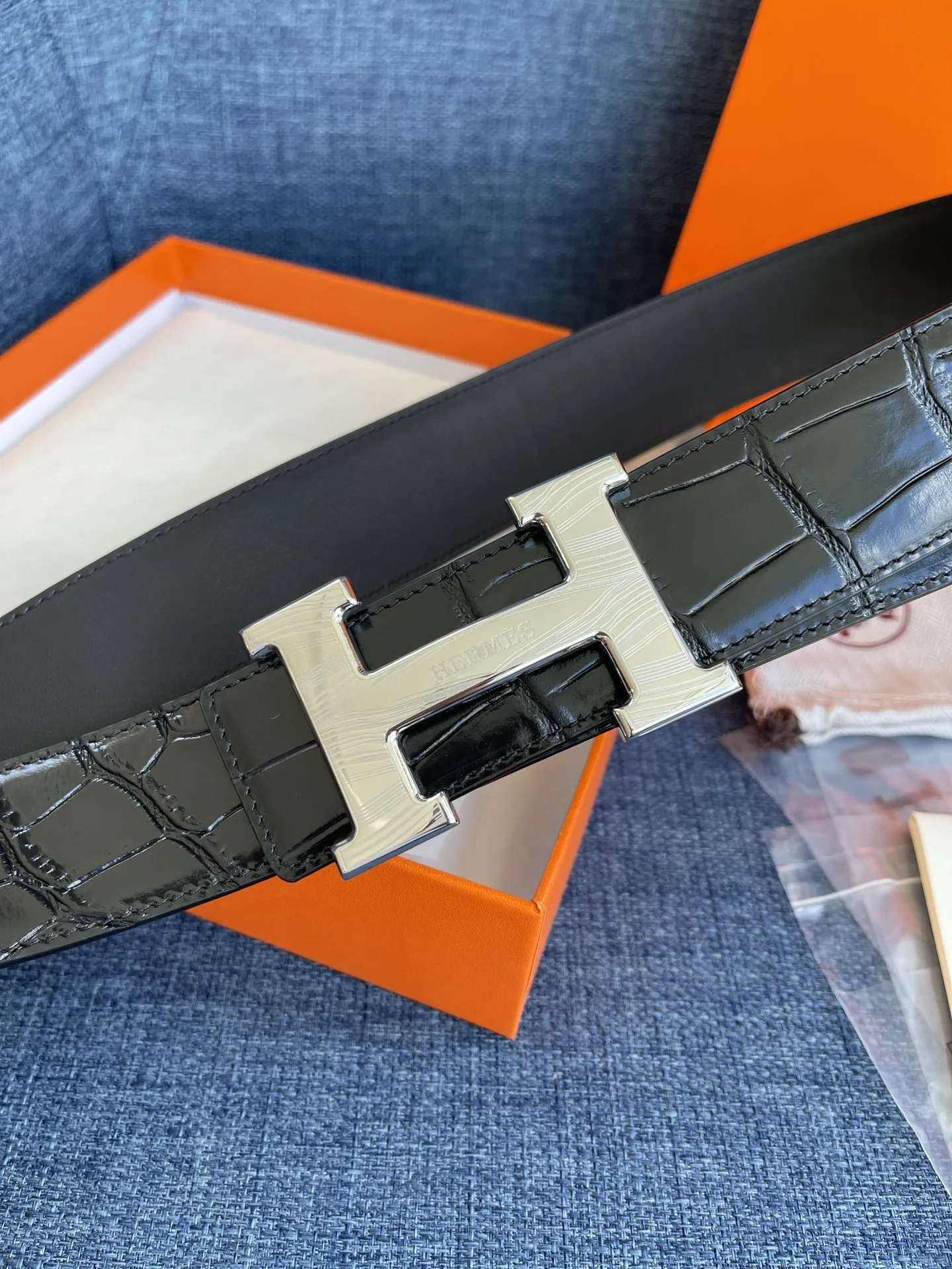 エルメス新作黒クロコダイルベルト - 画像 (6)
