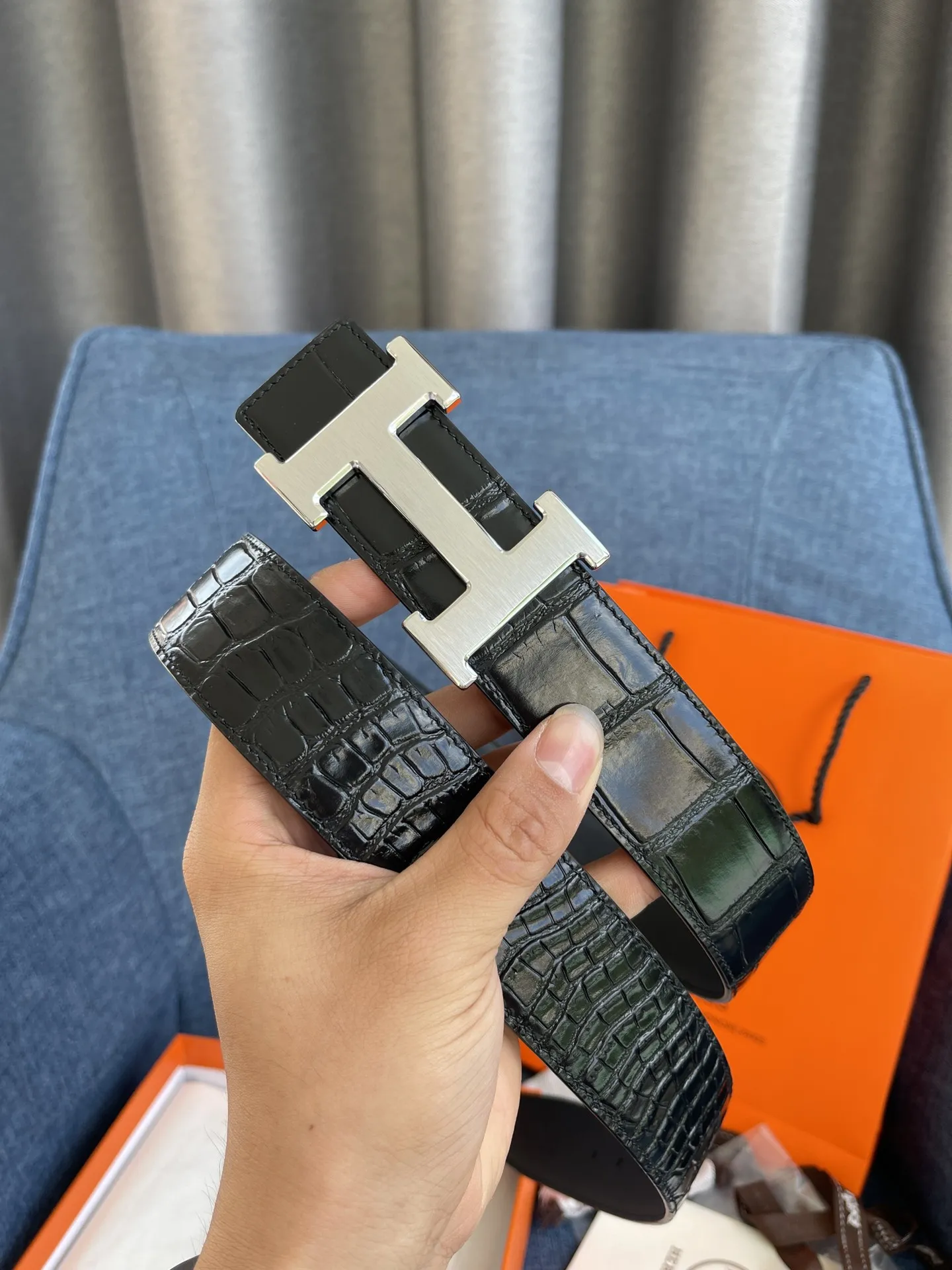 エルメス新作黒コンステンスベルトバックル - 画像 (3)