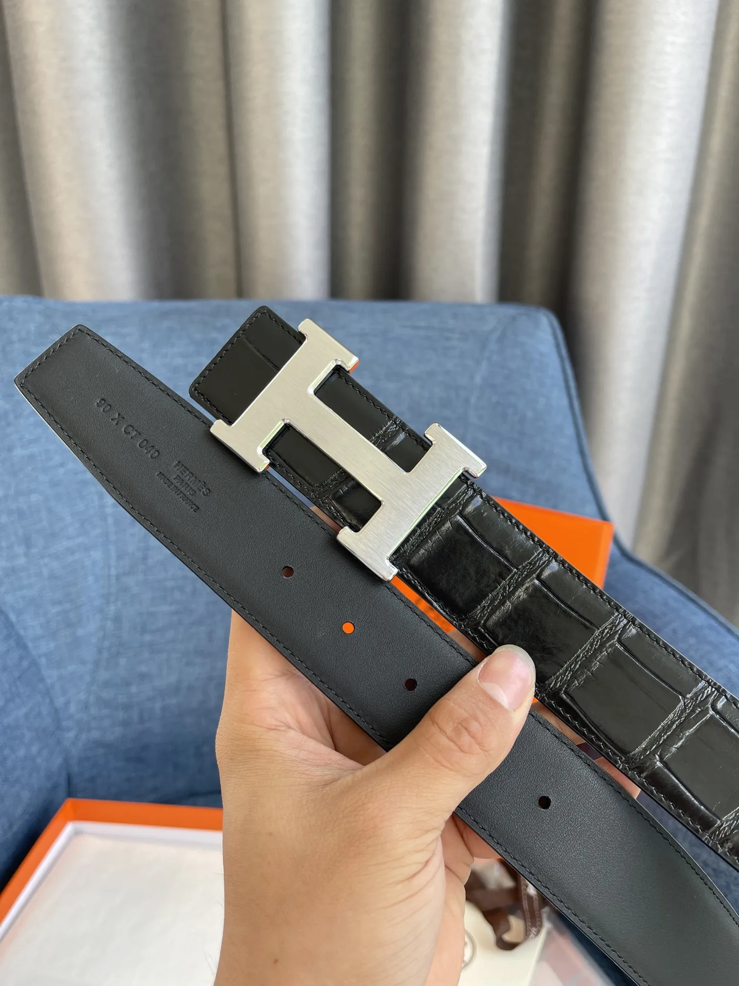 エルメス新作黒コンステンスベルトバックル - 画像 (4)