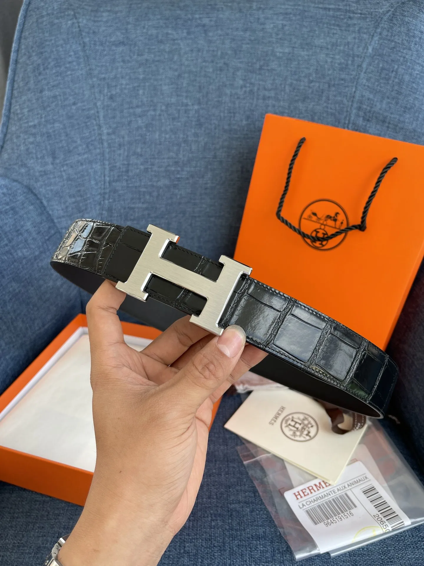 エルメス新作黒コンステンスベルトバックル - 画像 (5)