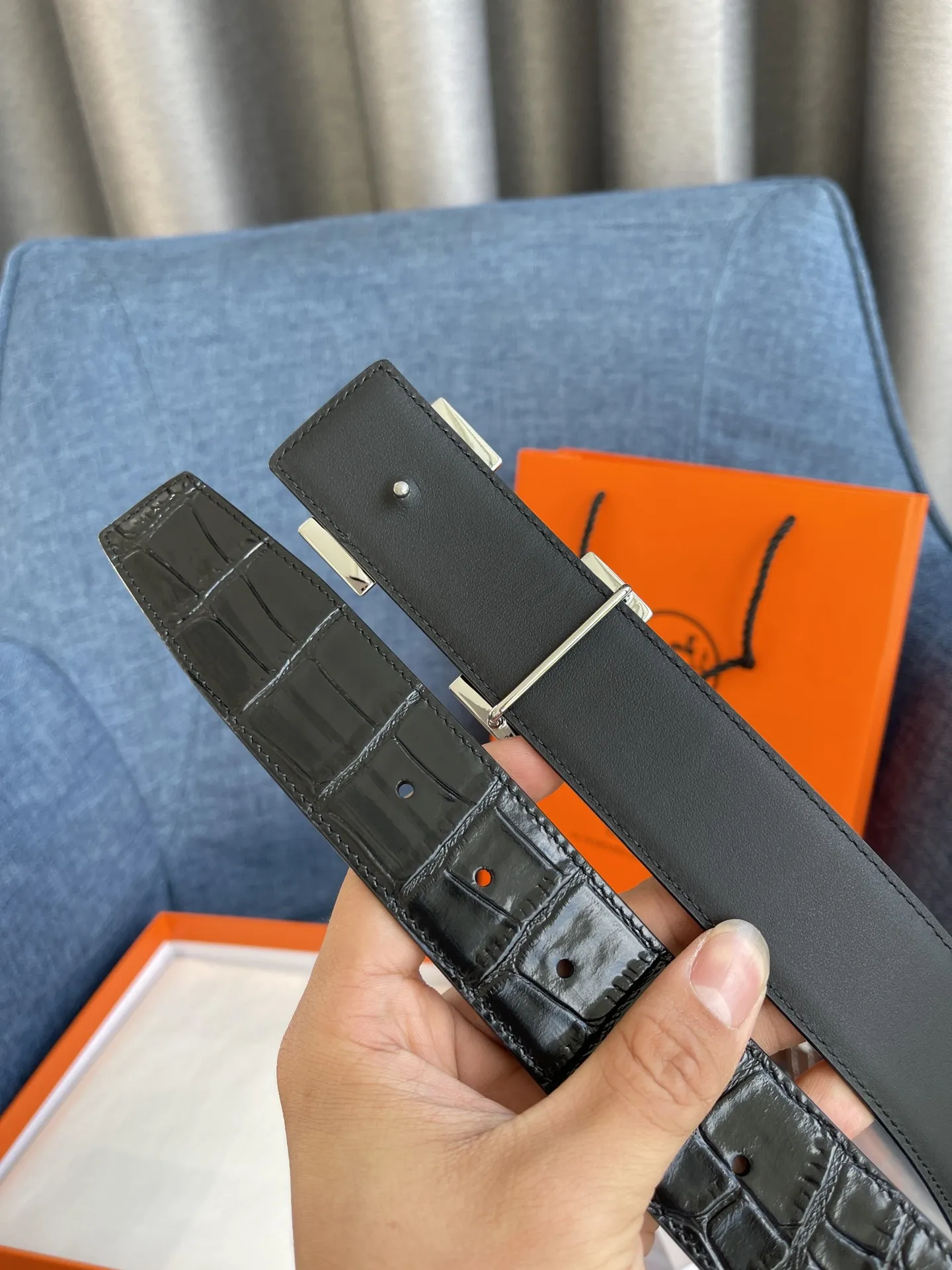 エルメス新作黒コンステンスベルトバックル - 画像 (7)