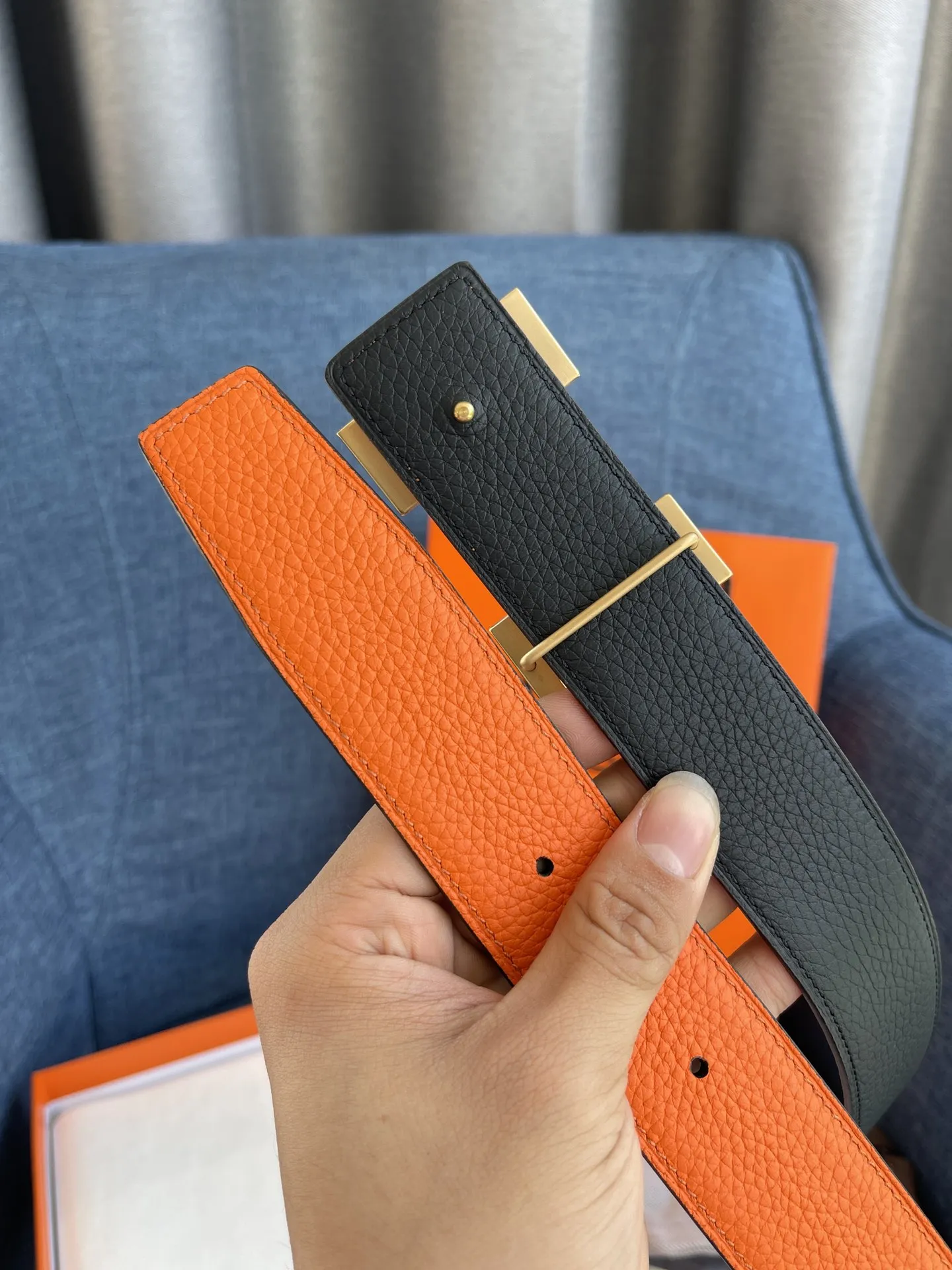 Hermès新作オレンジレザーベルト38mm - 画像 (7)