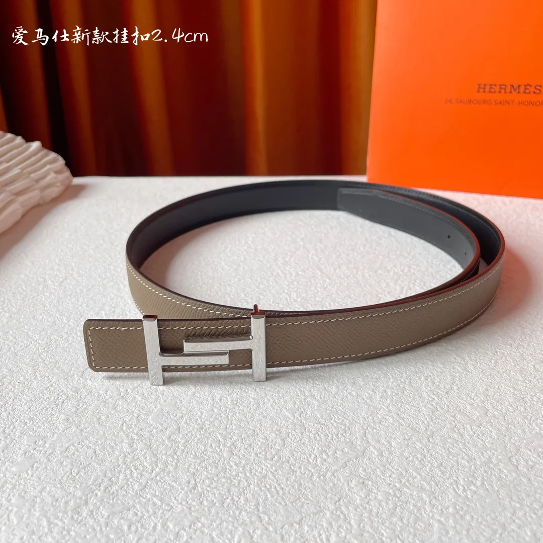 エルメス グレー ダブルフェイスベルト - 画像 (3)