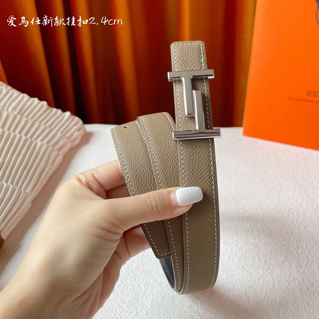 エルメス グレー ダブルフェイスベルト - 画像 (4)