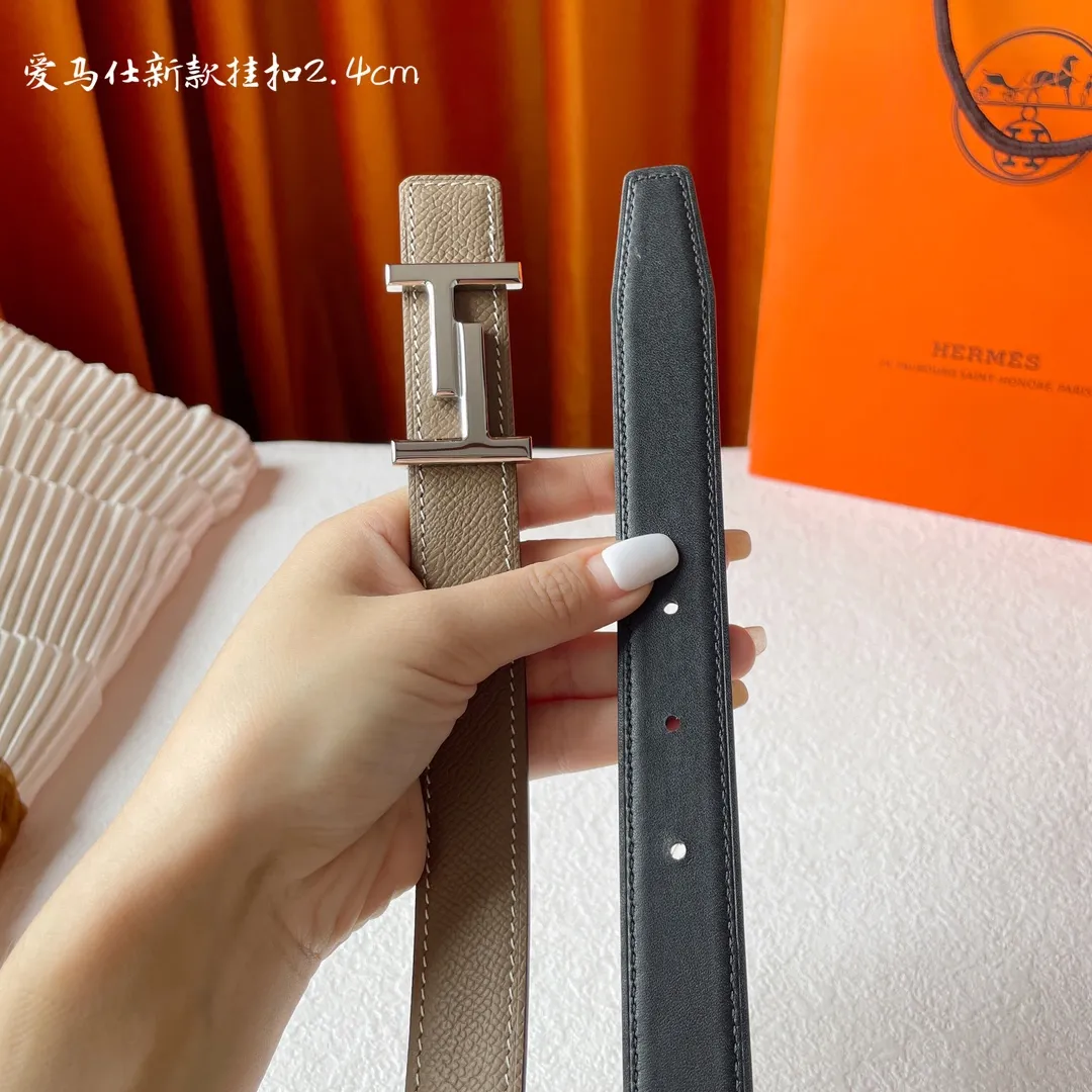 エルメス グレー ダブルフェイスベルト - 画像 (5)