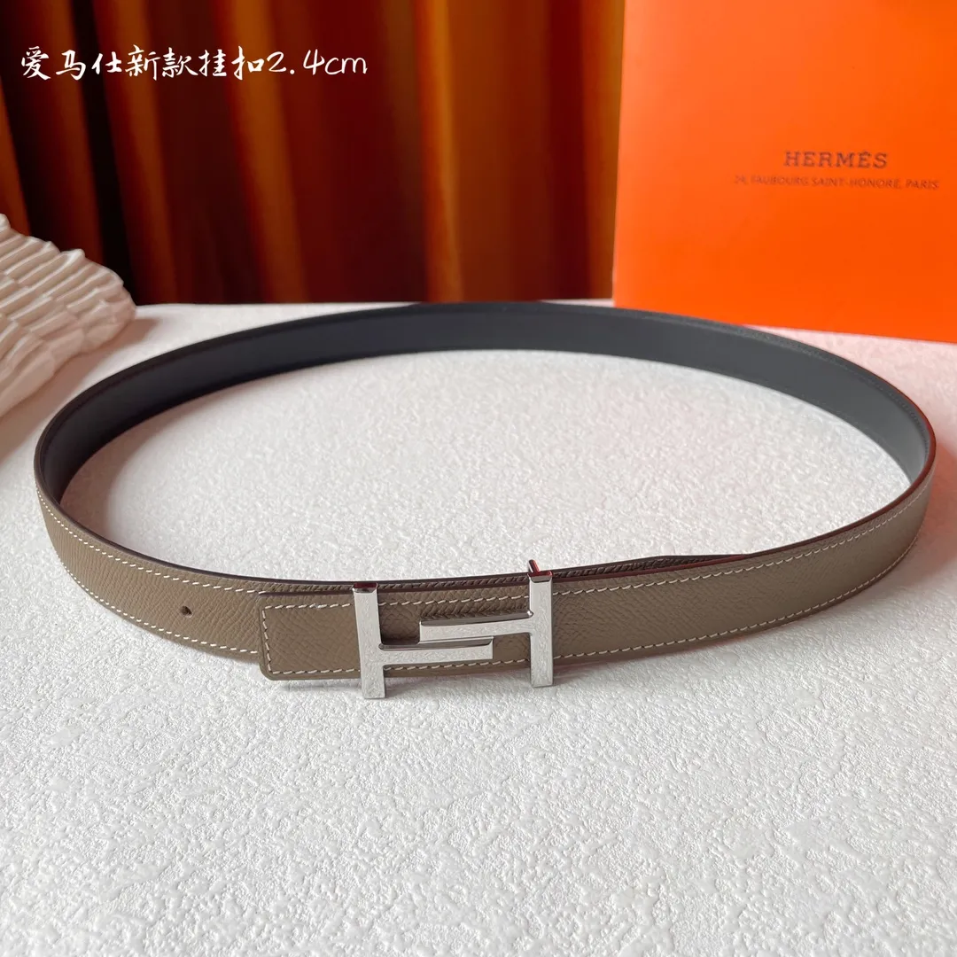 エルメス グレー ダブルフェイスベルト - 画像 (6)