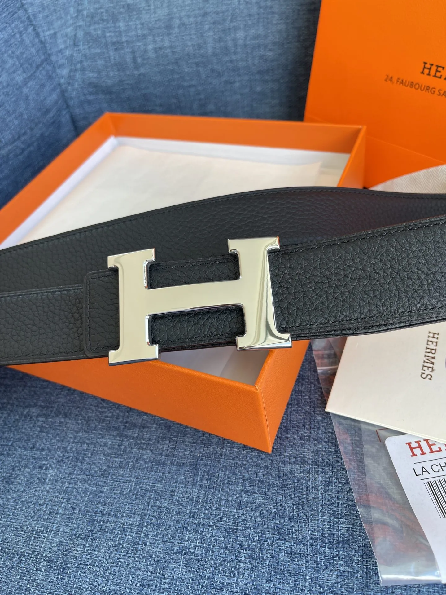 Hermès新作黒レザーベルト38mm - 画像 (6)