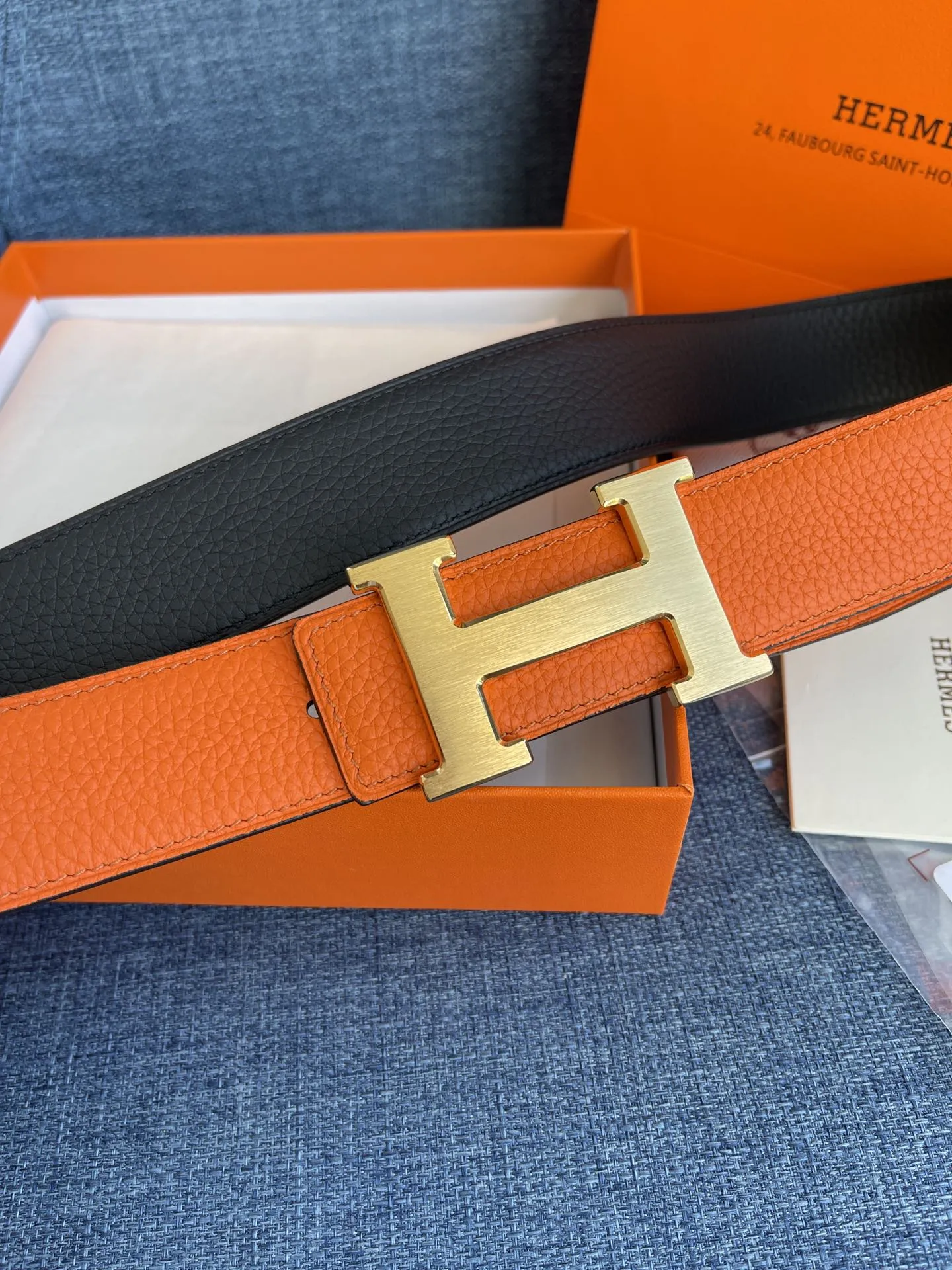 エルメス新作オレンジレザーベルト - 画像 (6)