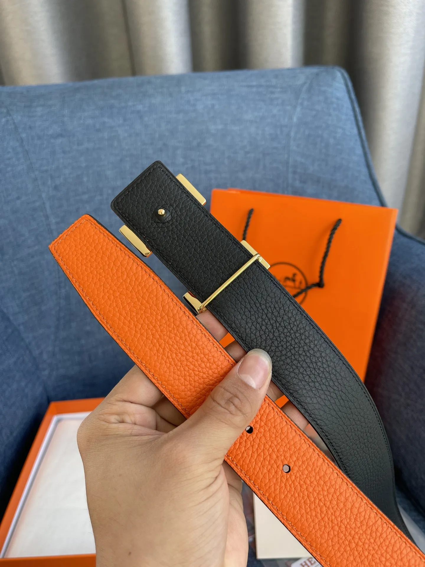 エルメス新作オレンジレザーベルト - 画像 (7)